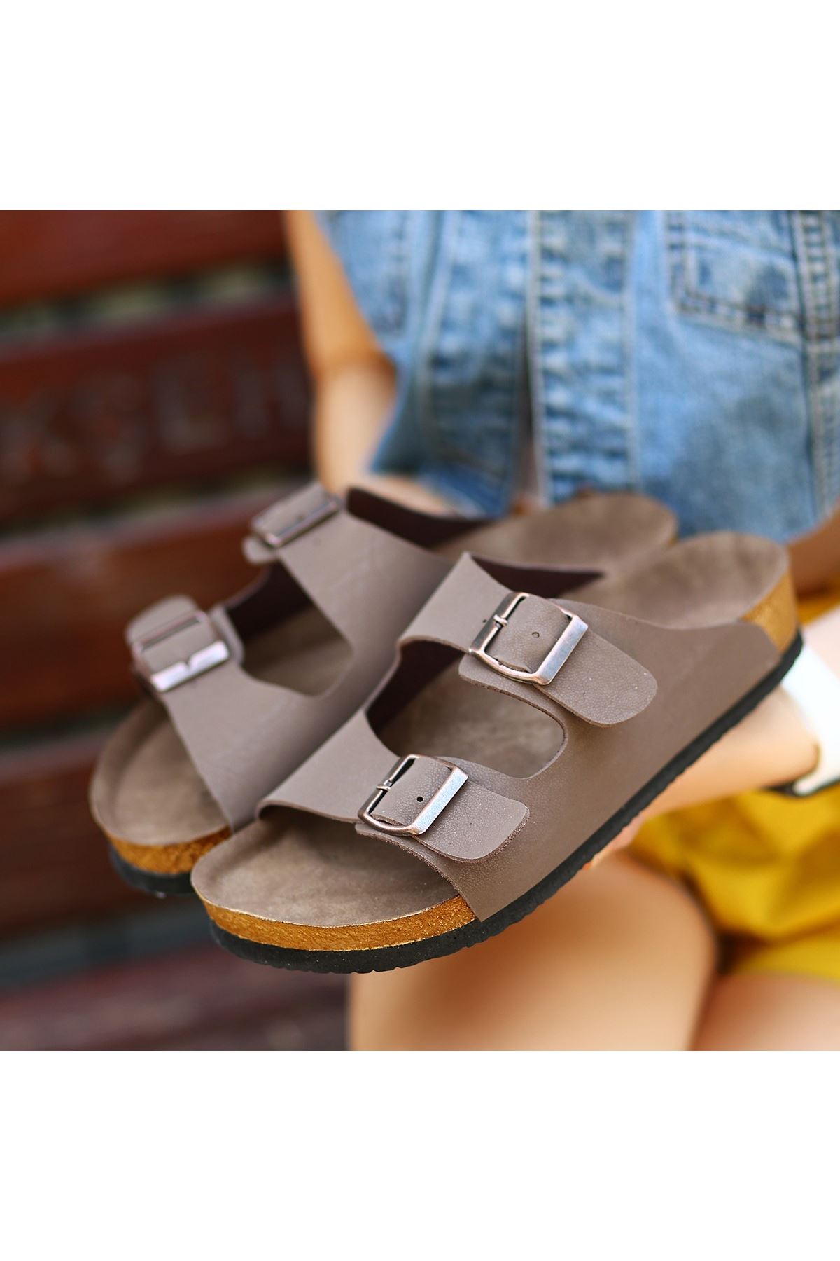 Rıno Kahverengi  Nubuk Terlik