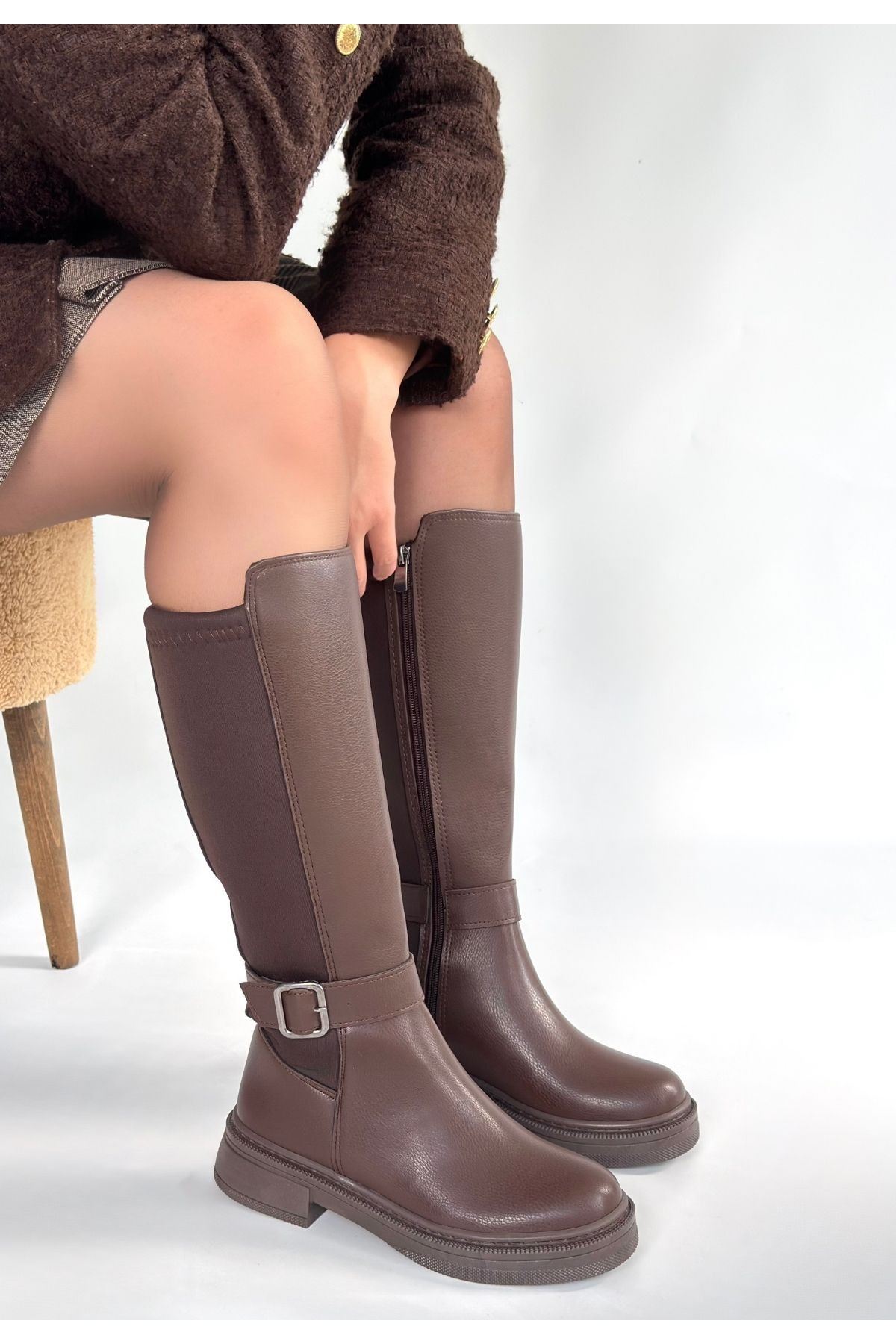 Zinda Kahverengi Cilt Çizme