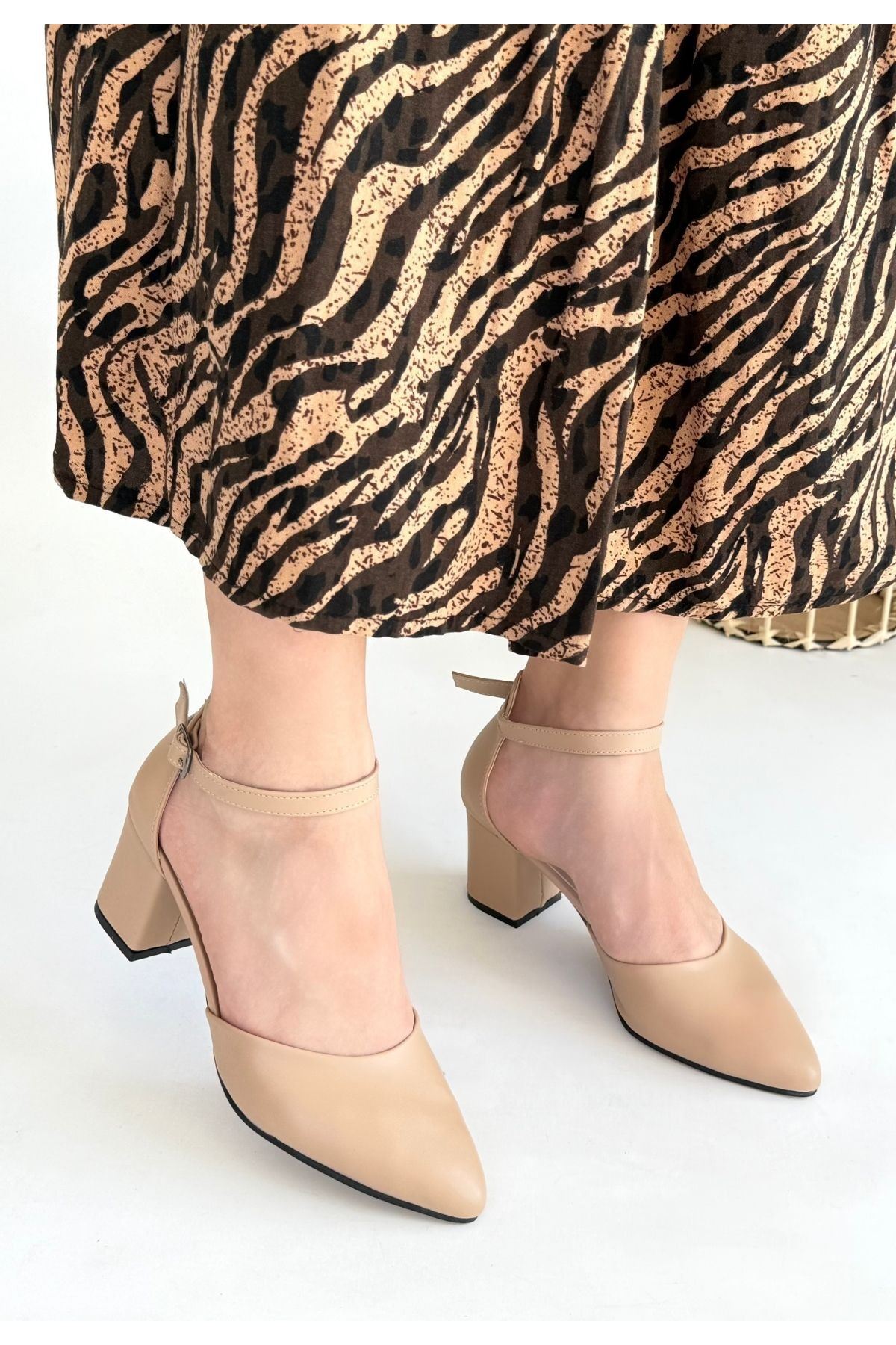 Mulen Nude Cilt Topuklu Ayakkabı