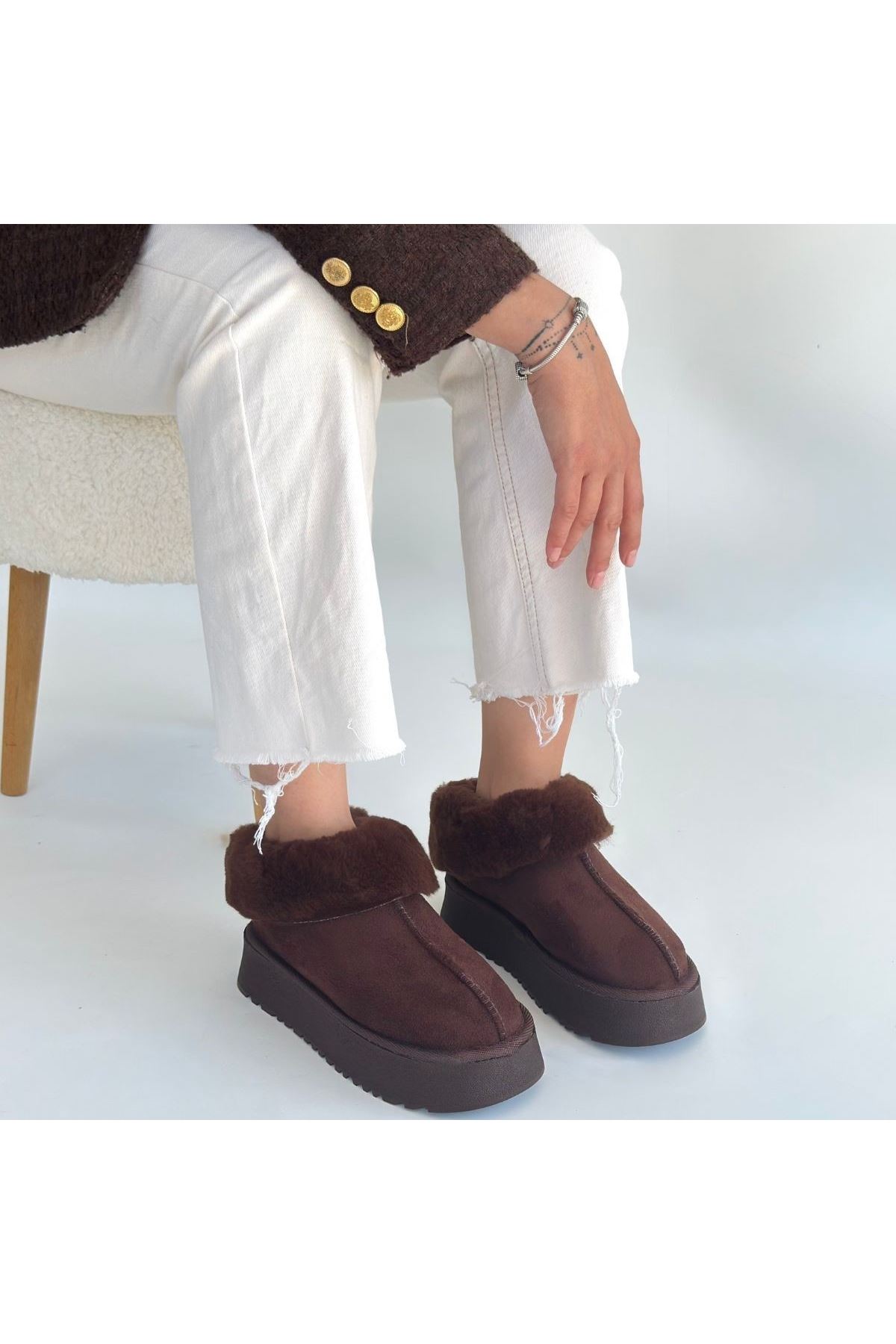 Edali Kahverengi Süet Bot