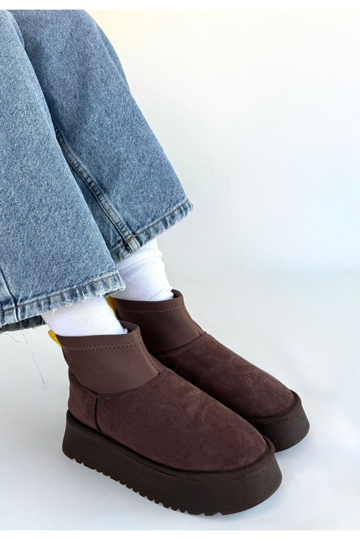 Cuen Kahverengi Süet Bot