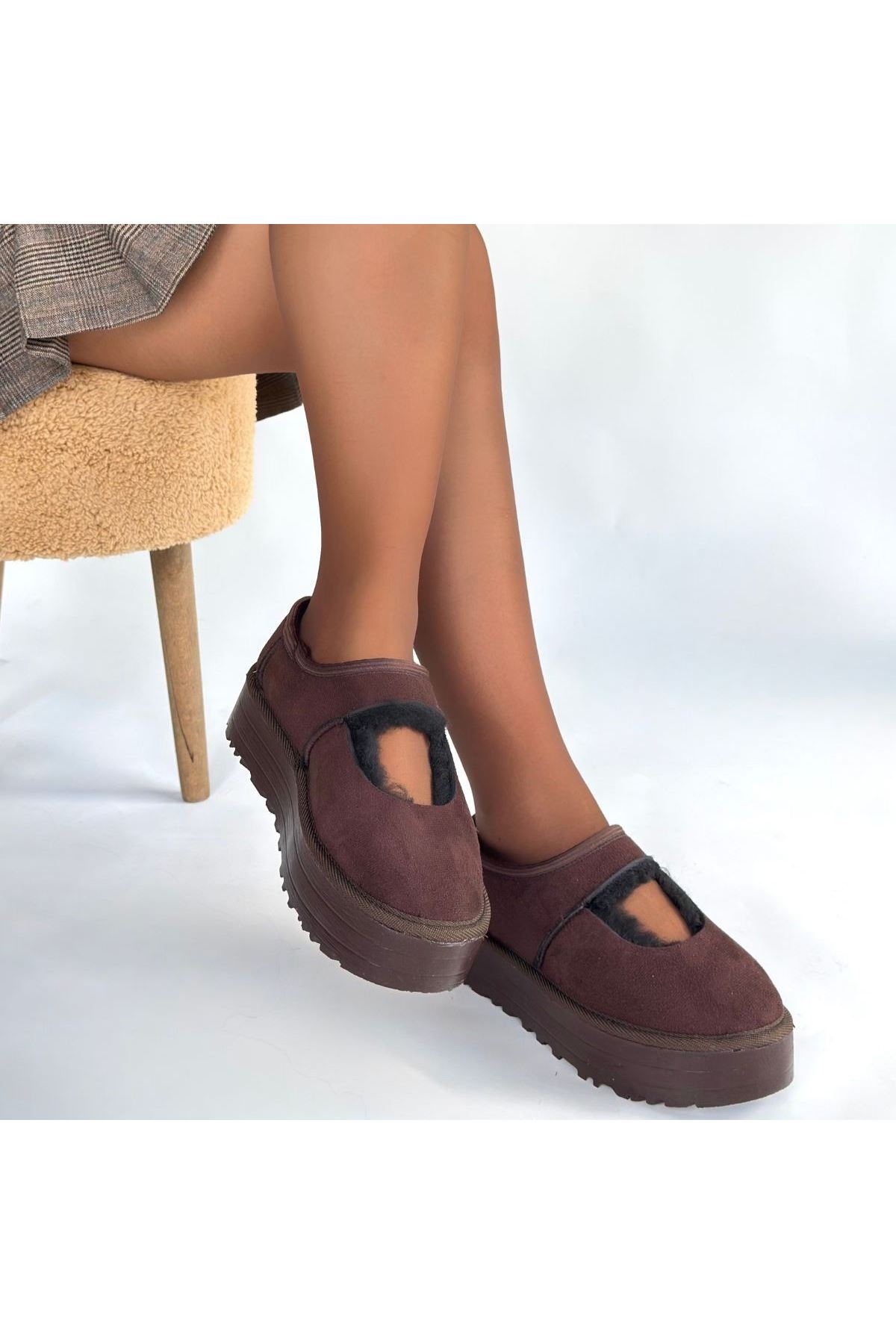 Carren Kahverengi Süet Bot