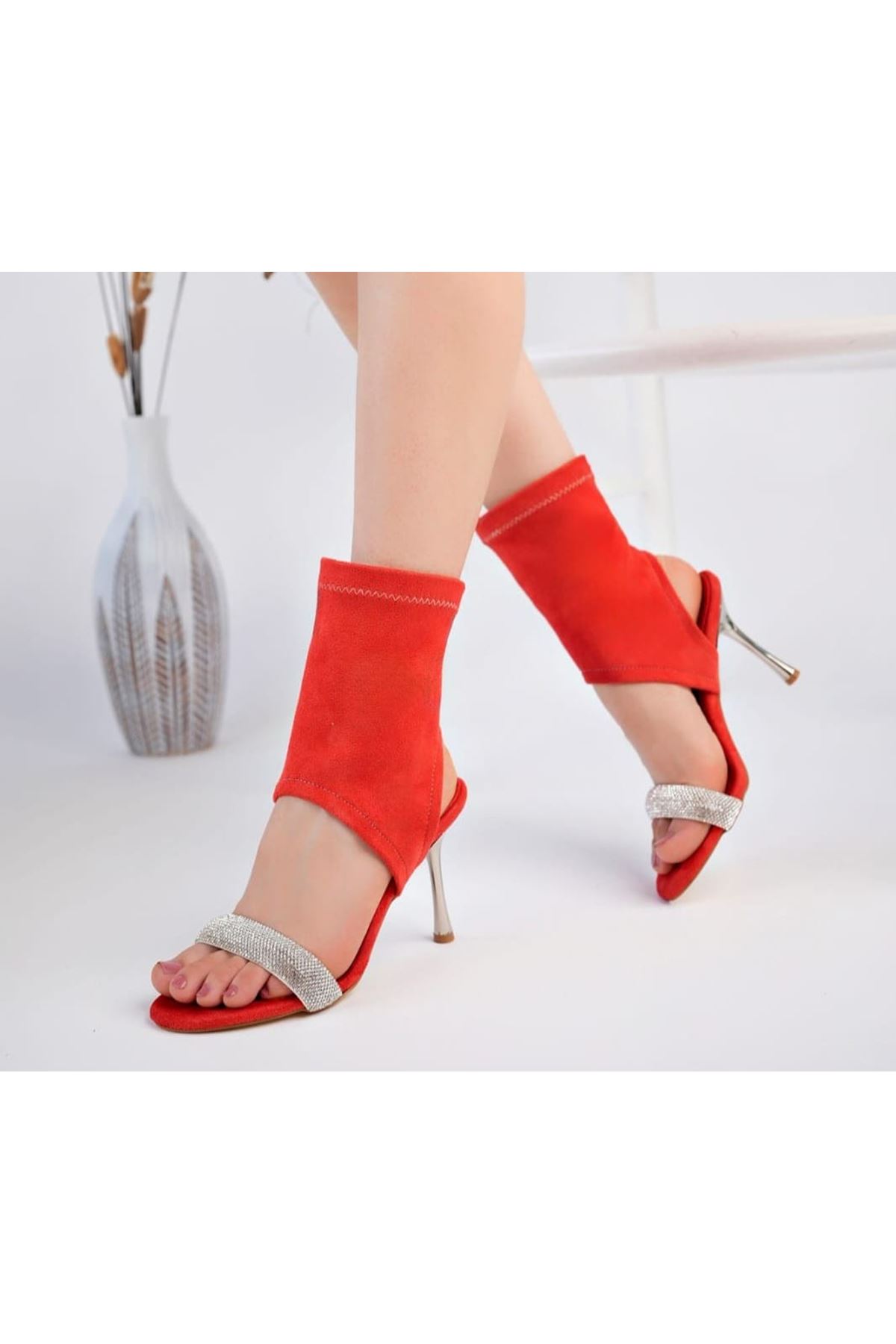 Brit Turuncu  Süet Booite