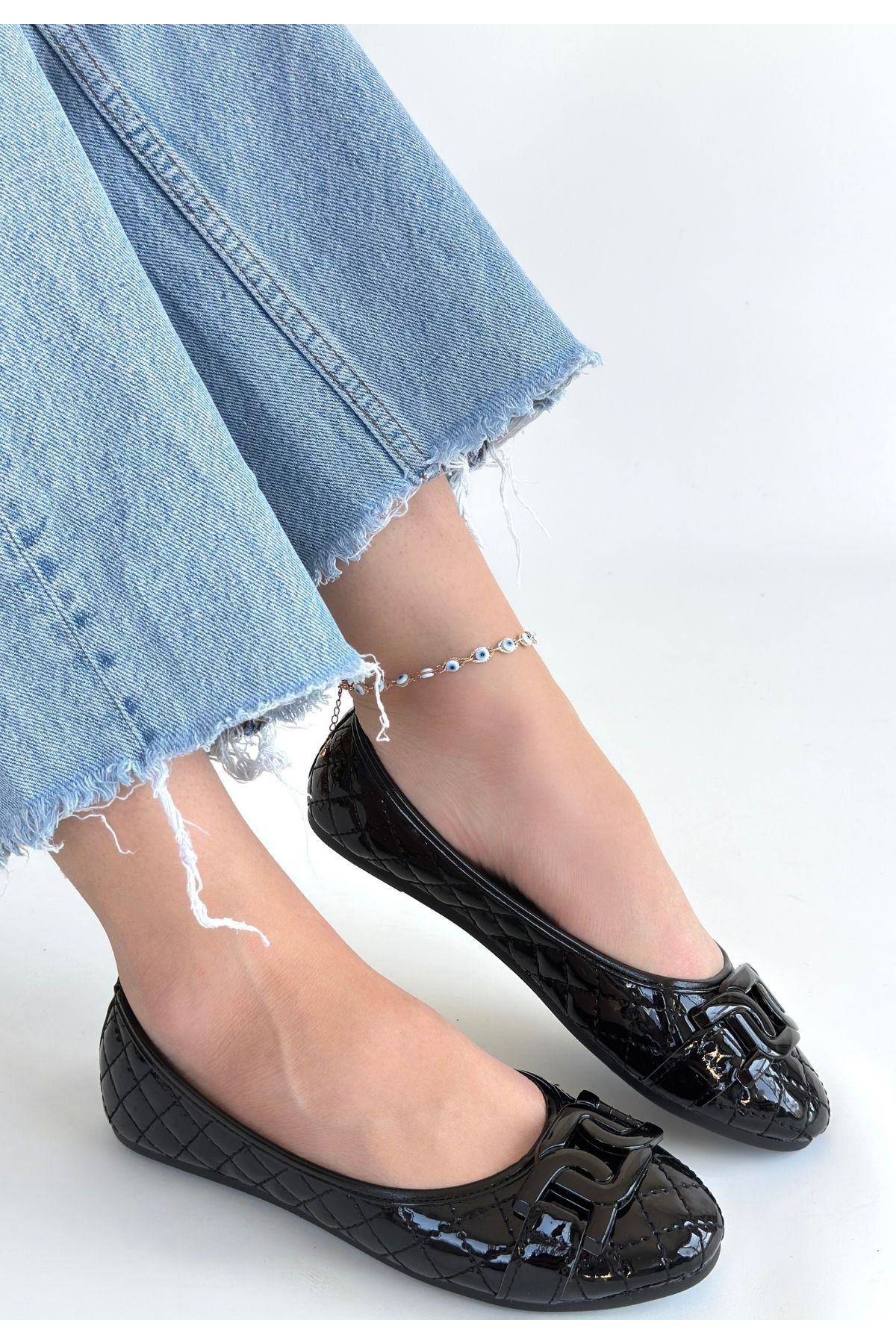 Lawy Siyah Rugan Babet Ayakkabı