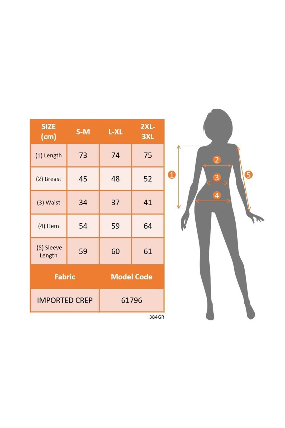 Kadın Uzun Kollu Geometrik Yakalı Belden Oturmalı Ithal Krep Bluz