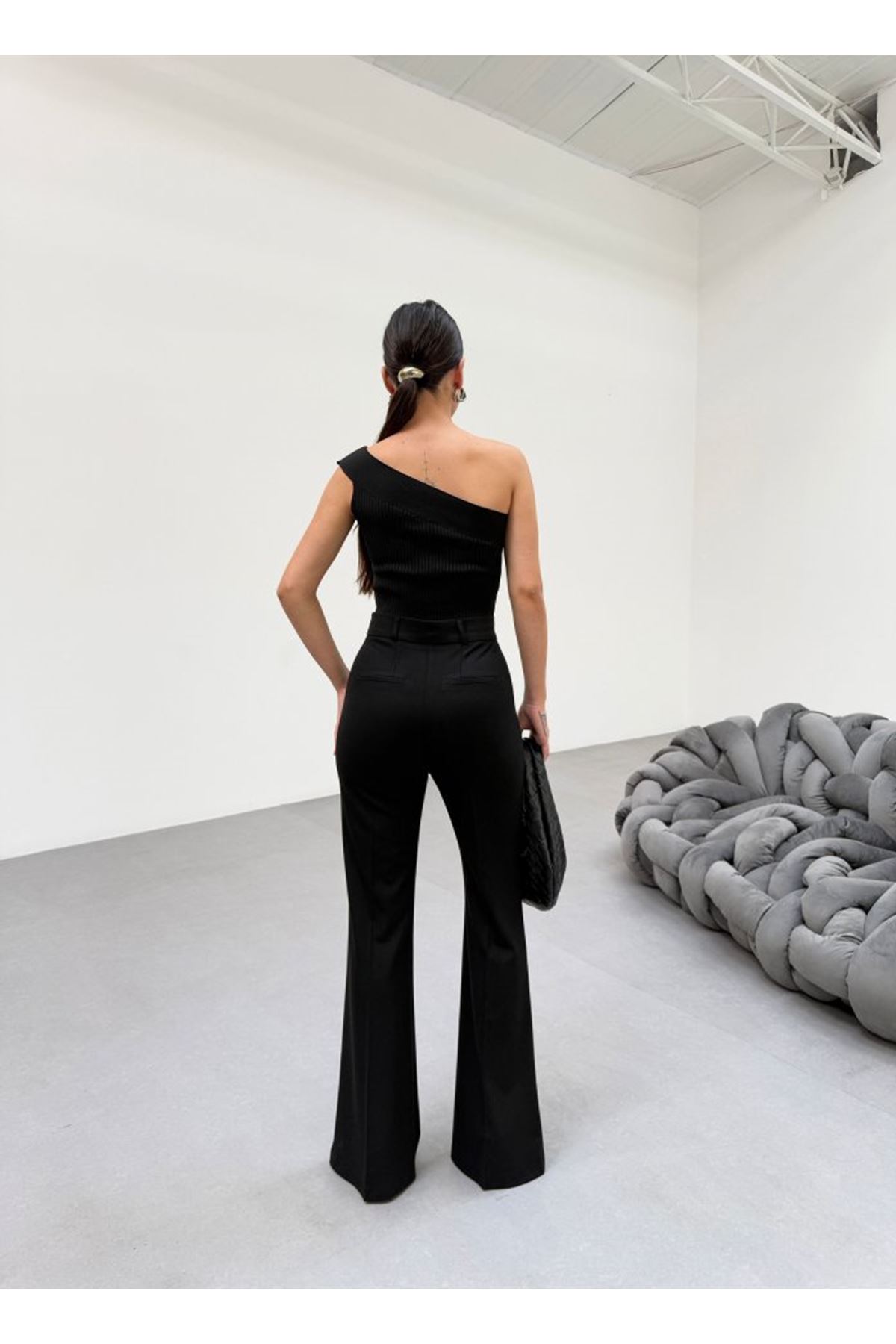 230 Gr Poly Viscose Full Lycra İspanyol Paça Pantolon