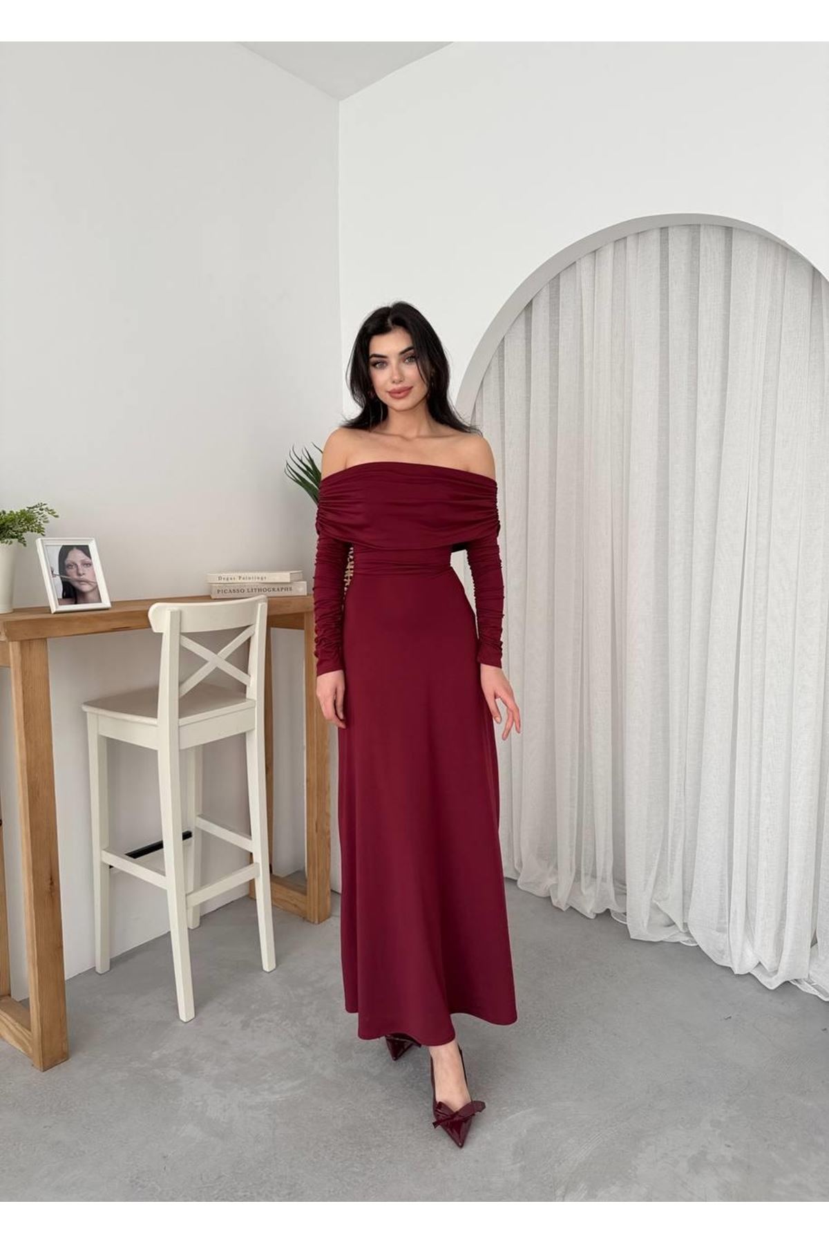 Uras Straplez Elbise