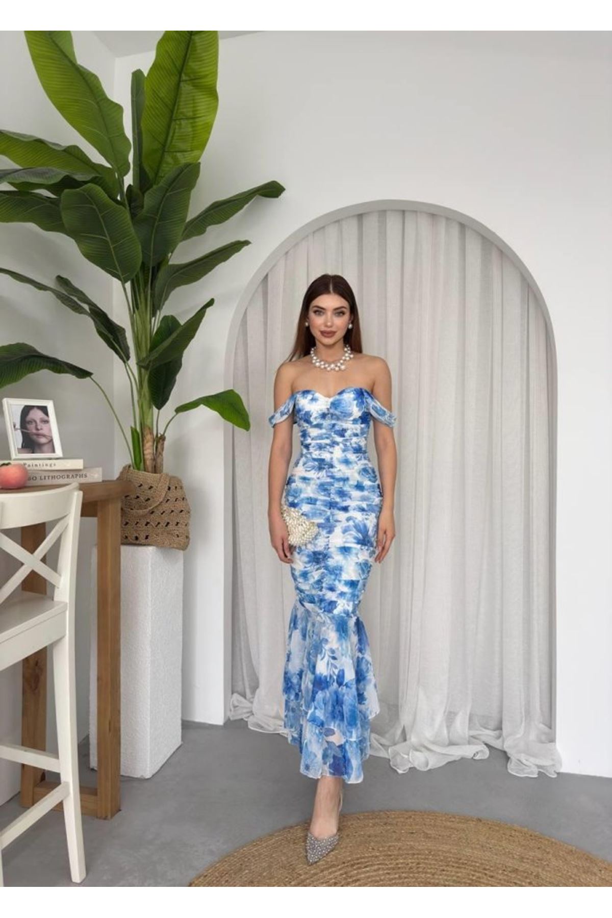 Peran Büzgülü Elbise