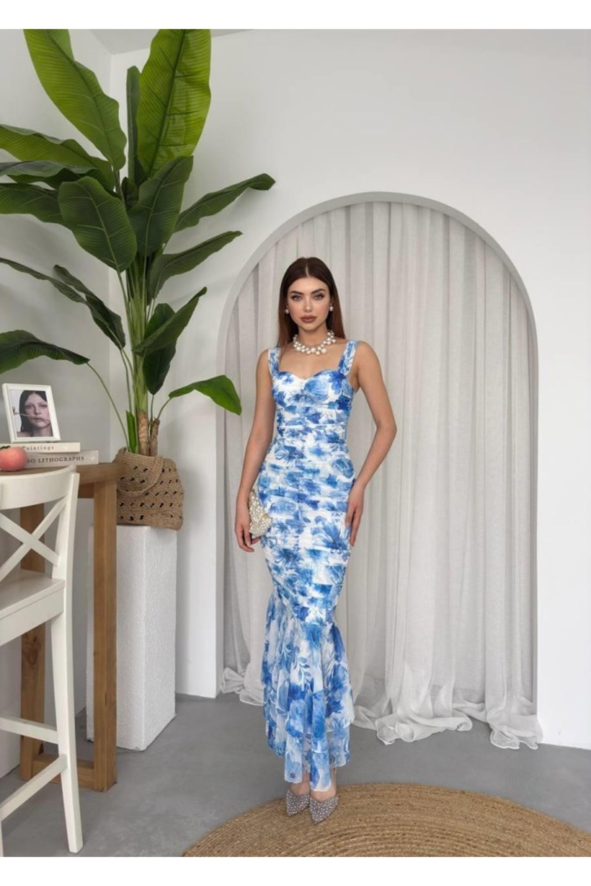 Peran Büzgülü Elbise