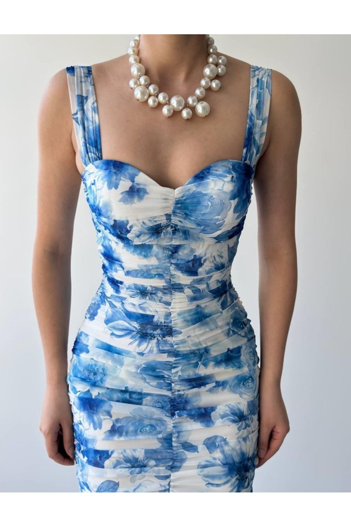 Peran Büzgülü Elbise