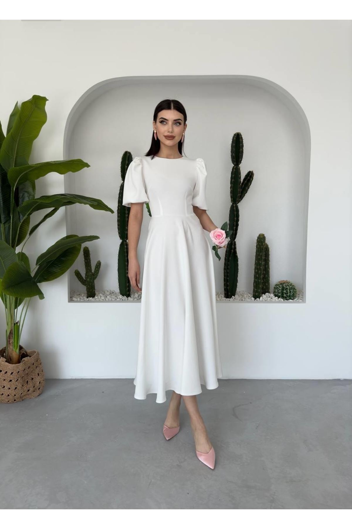 Catania Balon Kol Elbise