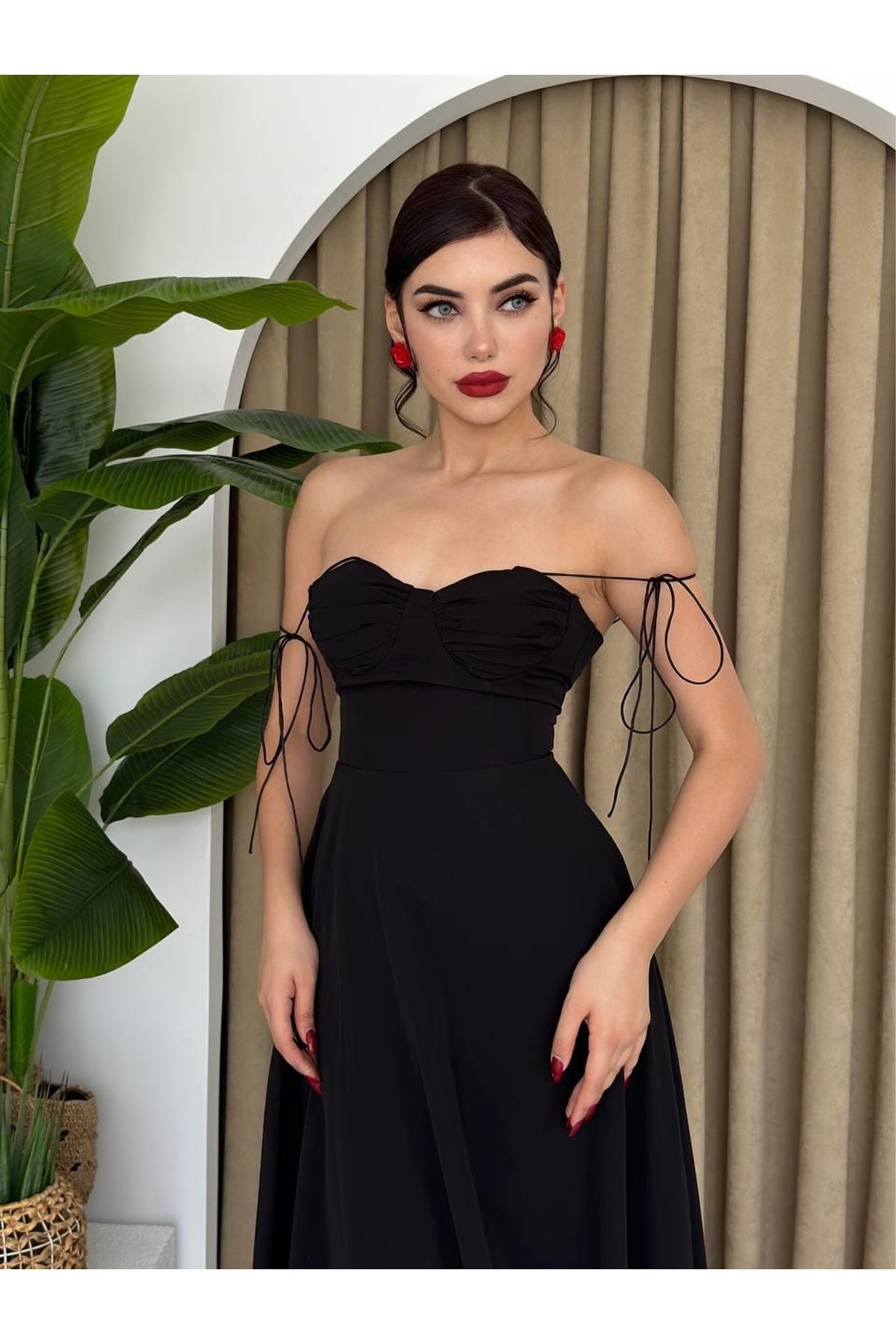 Elia İp Askılı Elbise