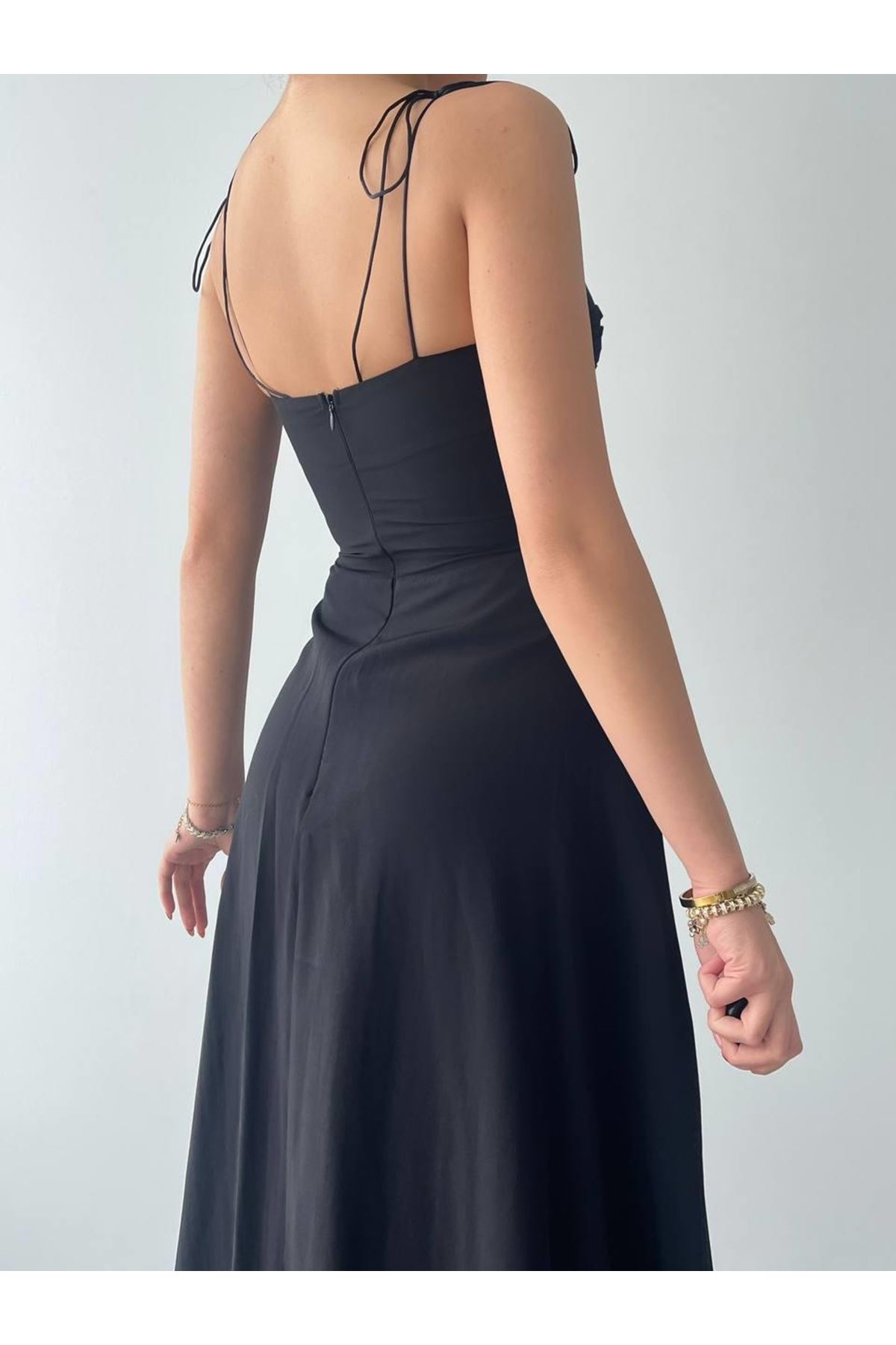 Elia İp Askılı Elbise