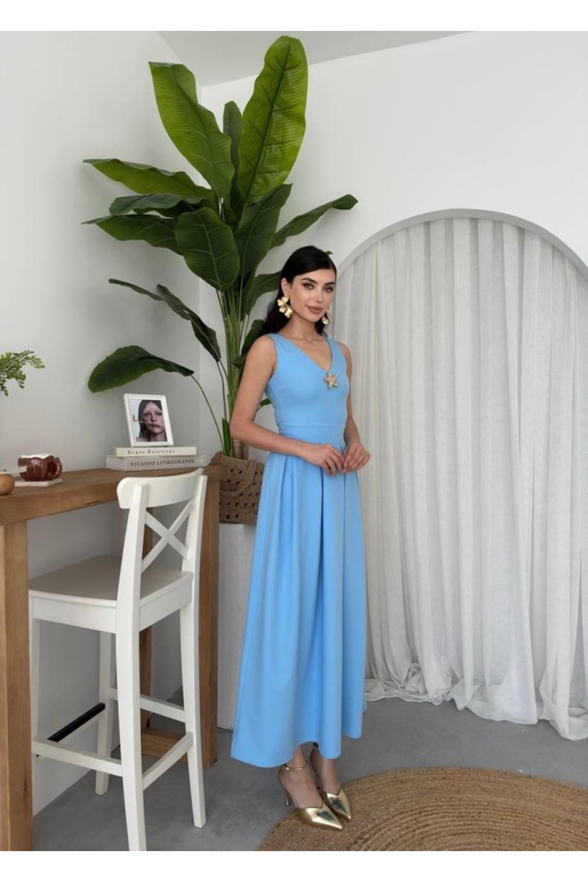 Late Yıldız Detaylı Elbise