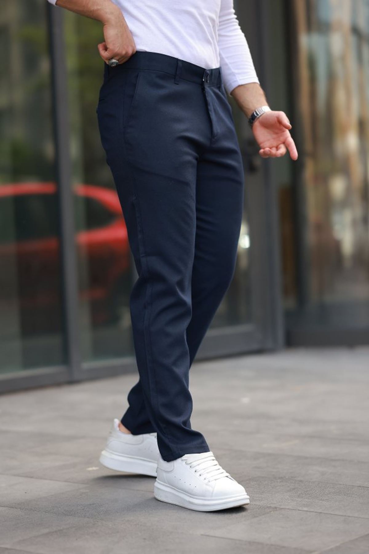 Erkek Dokuma Kumaş Pantolon