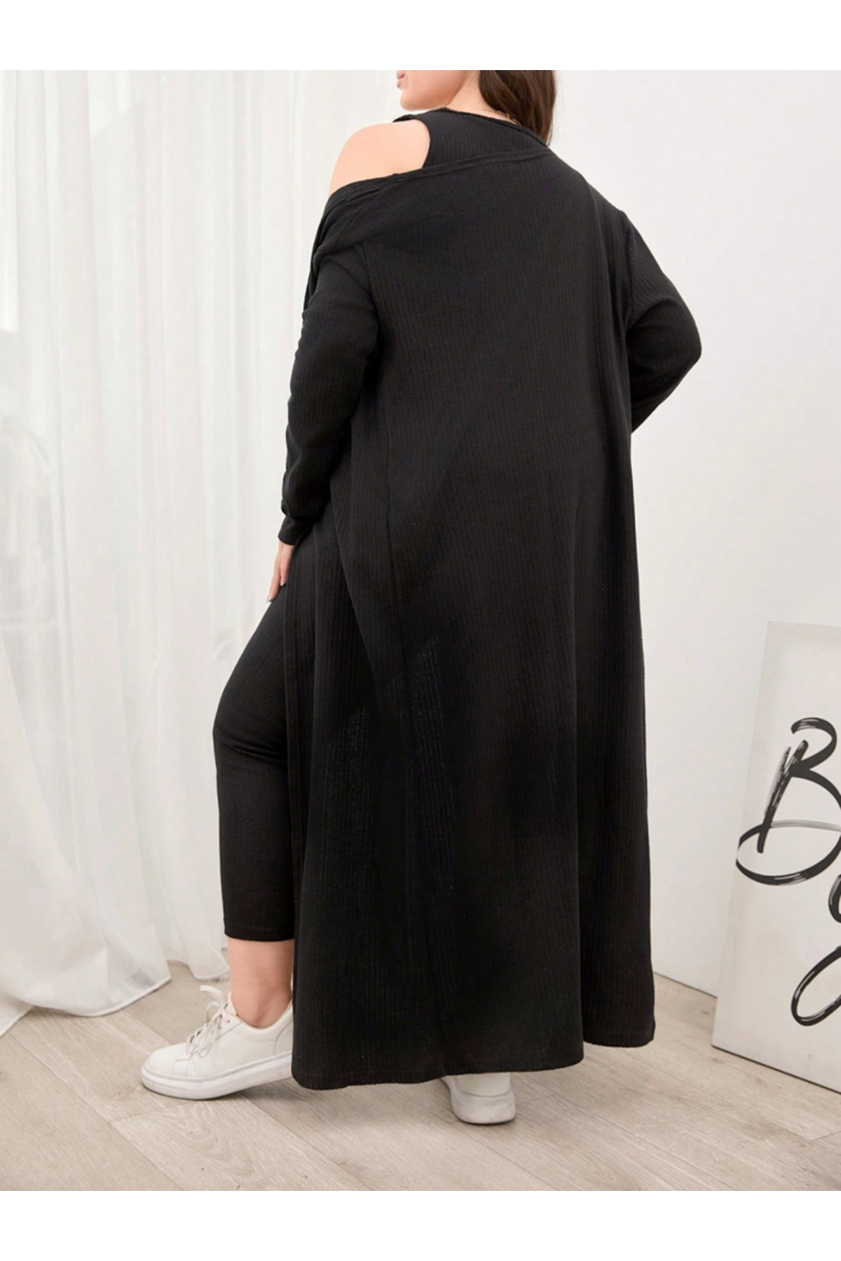 Kadın Uzun Kollu Hırka Atlet Ve Eşofman Yün Viskon üçlü Takım