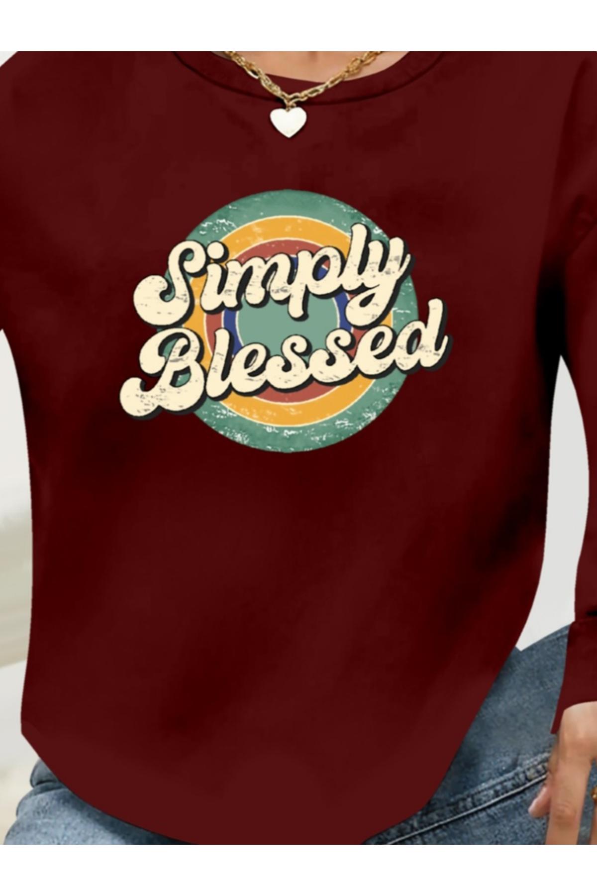 Kadın Uzun Kollu Bisiklet Yaka Viskon Iki Iplik Bluz