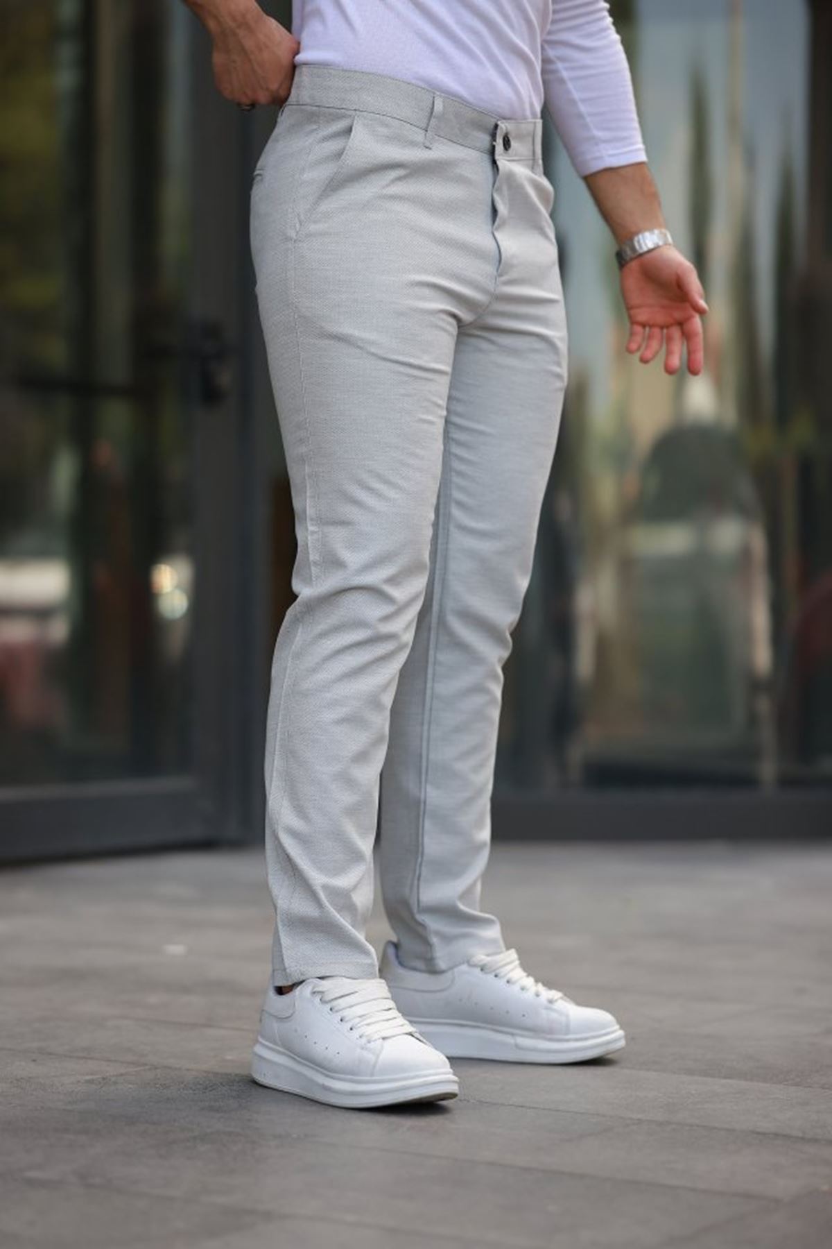 Erkek Dokuma Kumaş Pantolon