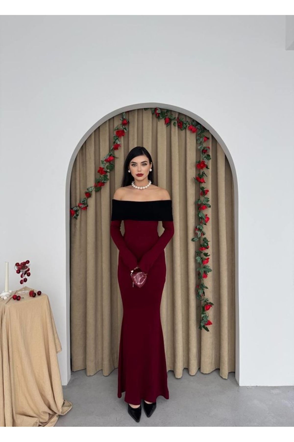 Leonidas Madonna Yaka Elbise