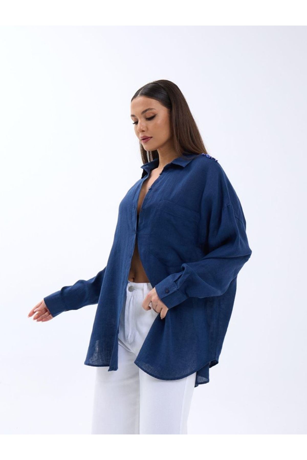 7399 GÖMLEK-LACİVERT