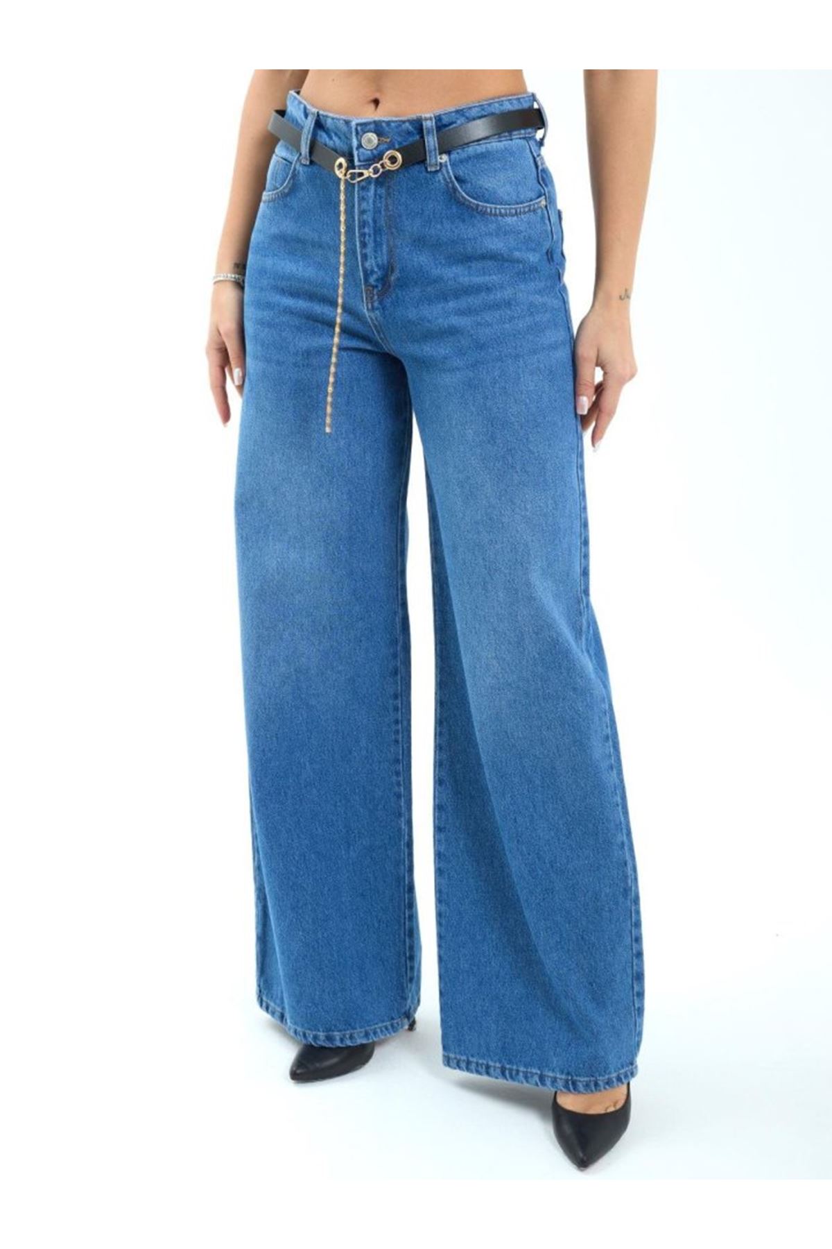 7398 KOT PANTOLON-MAVİ