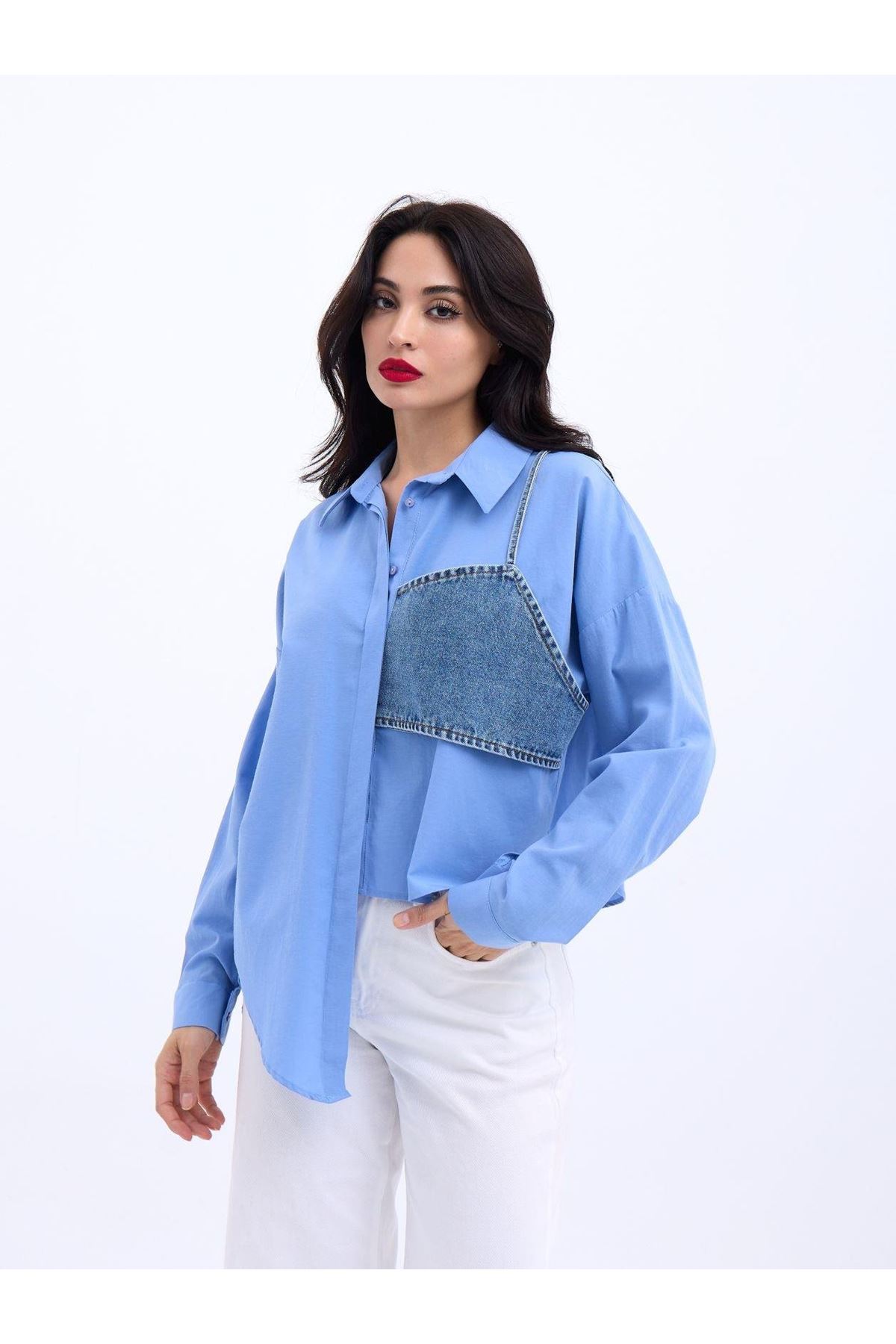 5419 GÖMLEK-KOYU MAVİ