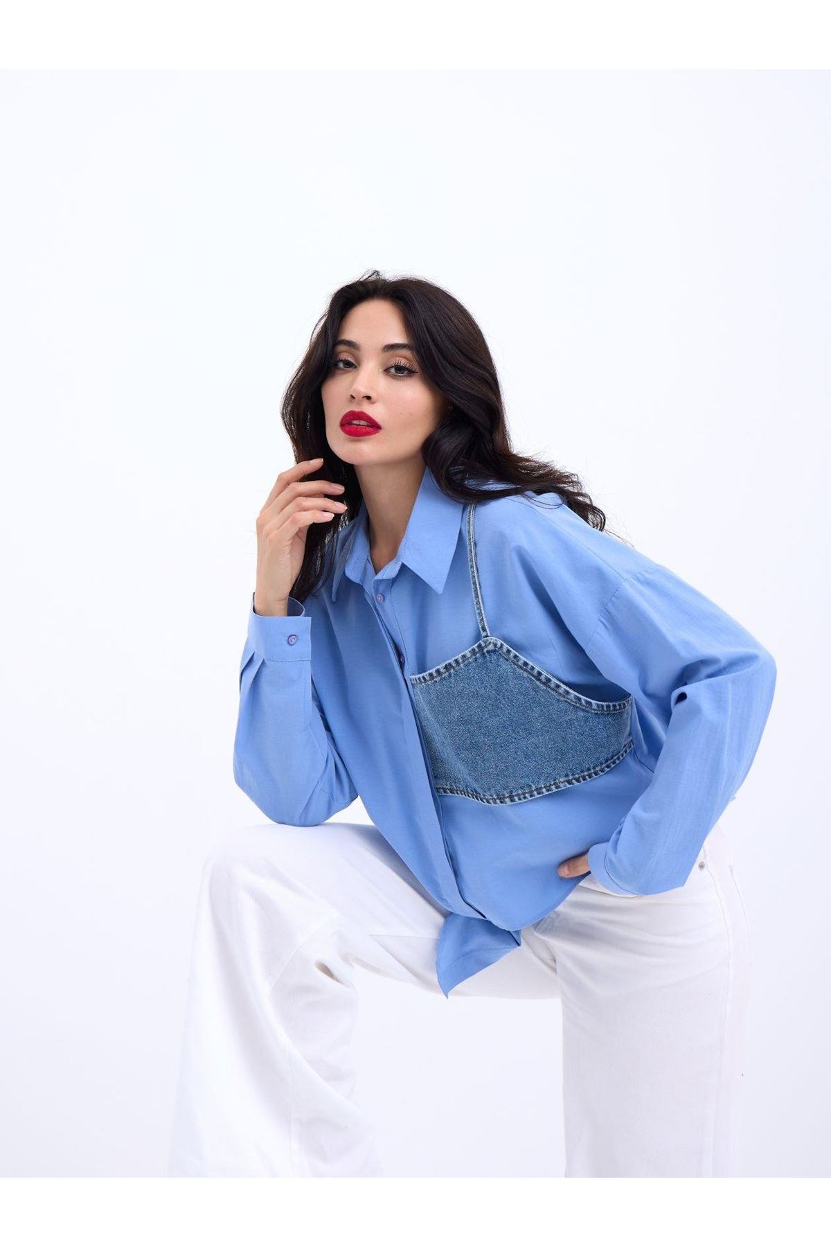 5419 GÖMLEK-KOYU MAVİ