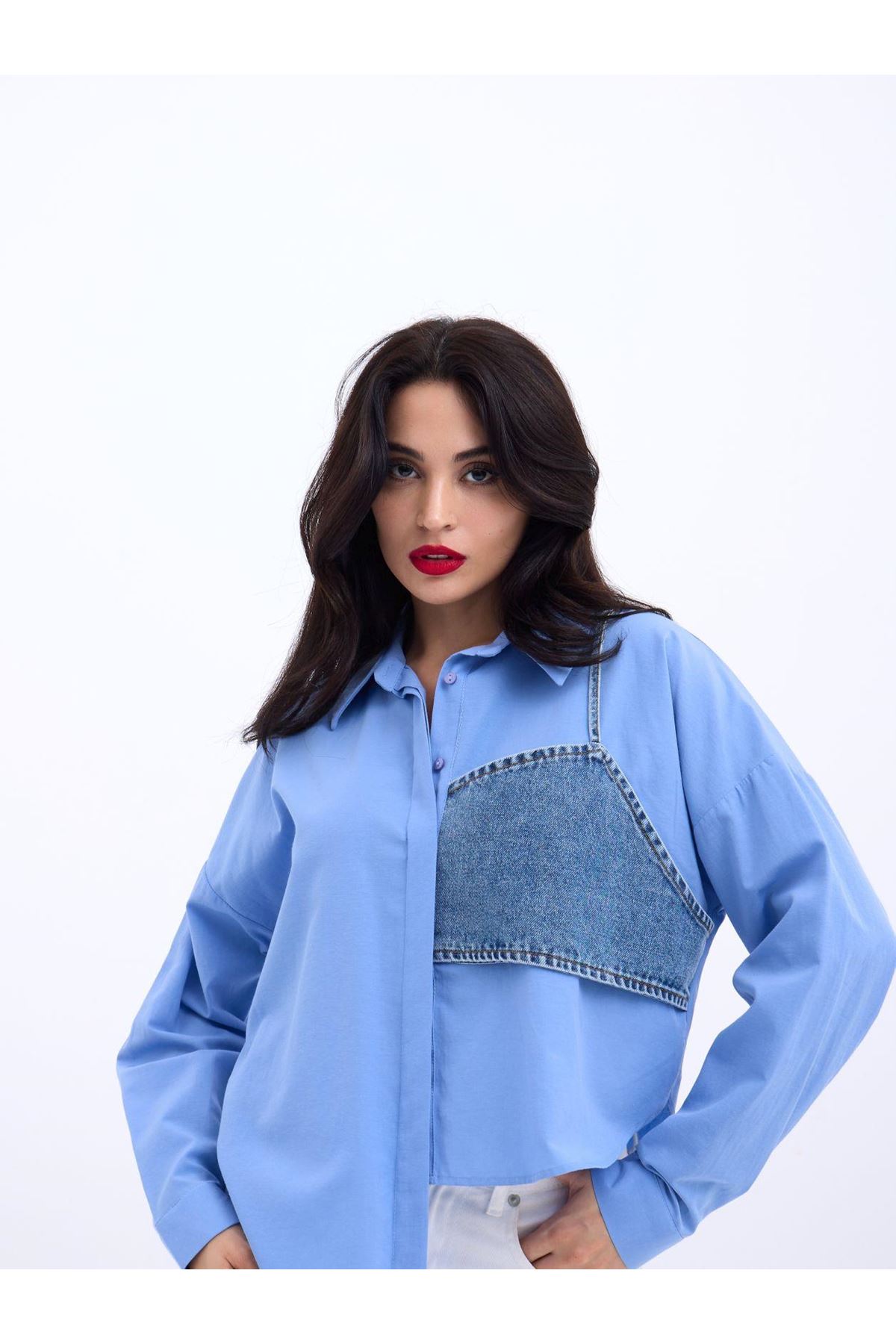 5419 GÖMLEK-KOYU MAVİ