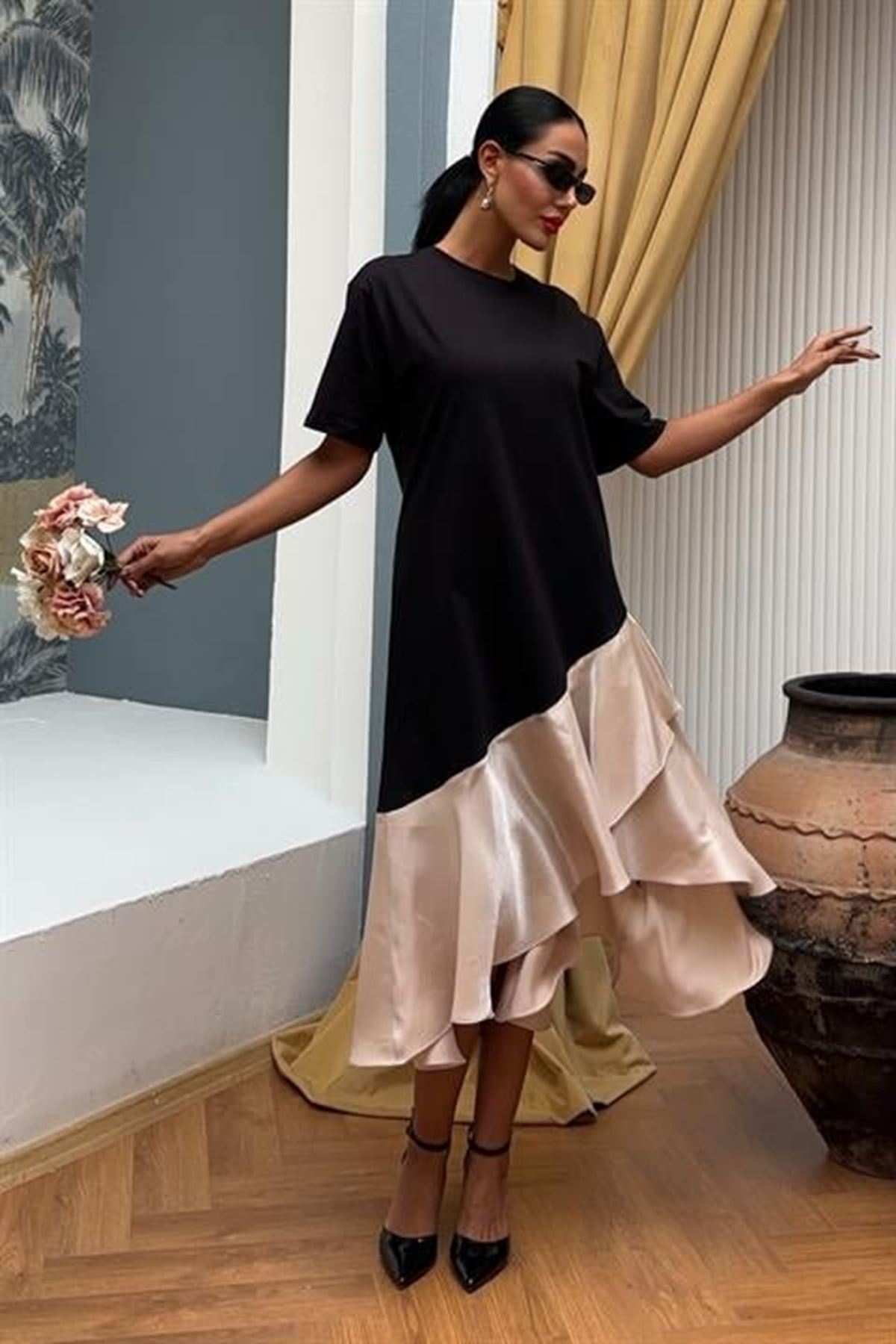 Volanlı Süprem Elbise 2864