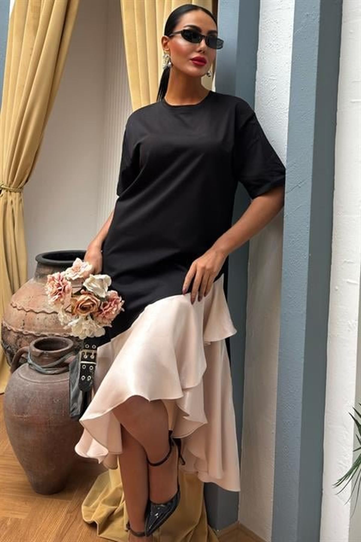 Volanlı Süprem Elbise 2864