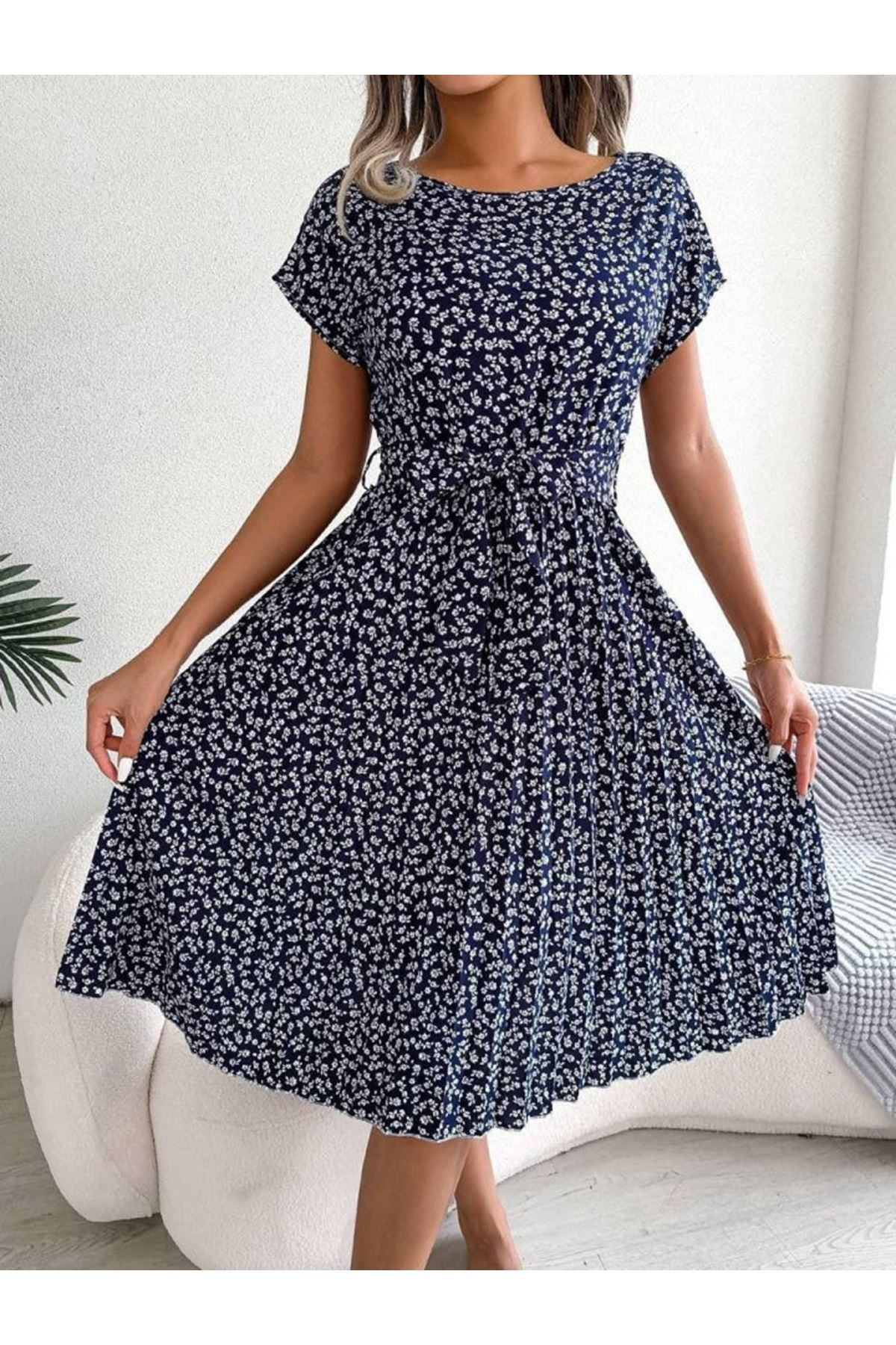 DİJİTAL BASKILI ELBİSE