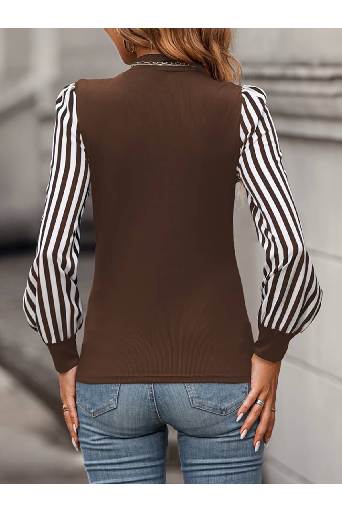 Kadın Uzun Kollu Balıkçı Yaka Bürümcük Bluz