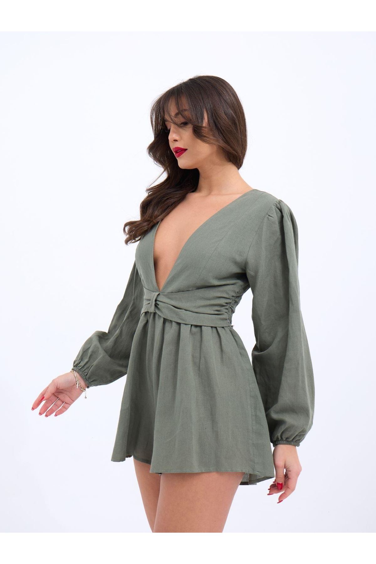 6528 TULUM ELBİSE-HAKİ