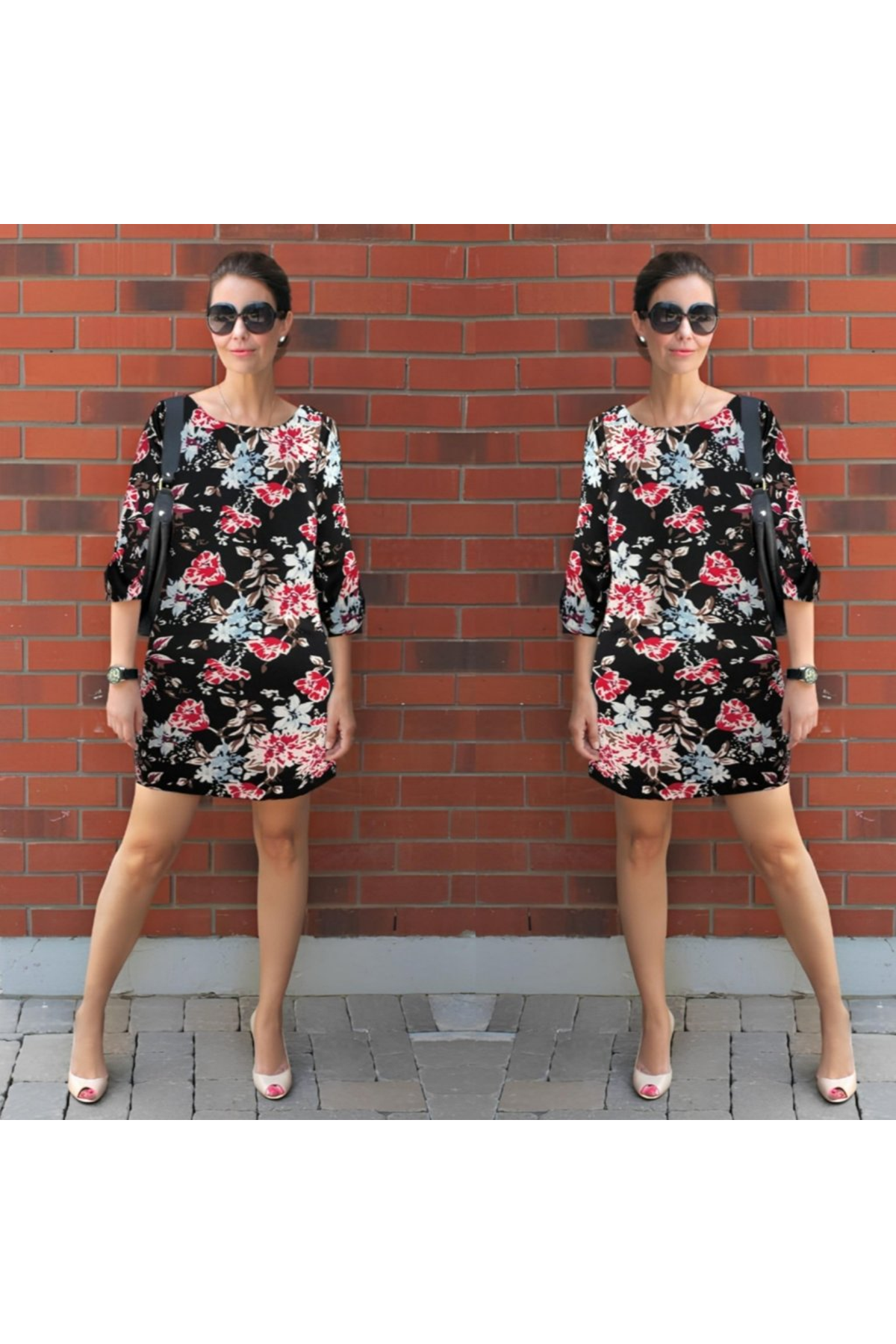 Kadın Uzun Kollu Bisiklet Yaka Dalgıç Mini Boy Elbise