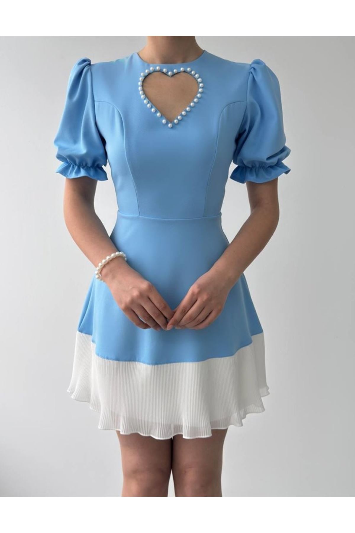 Safe Kalp Detaylı Elbise