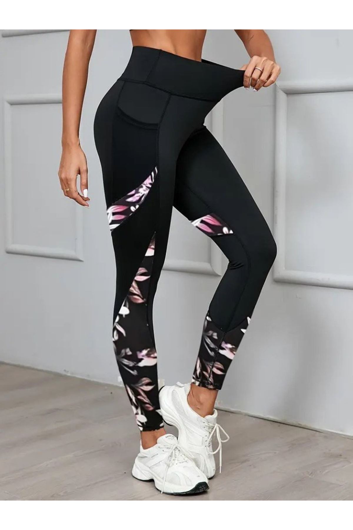 Kadın Yüksek Bel Cep Detaylı Dalgıç Pantolon