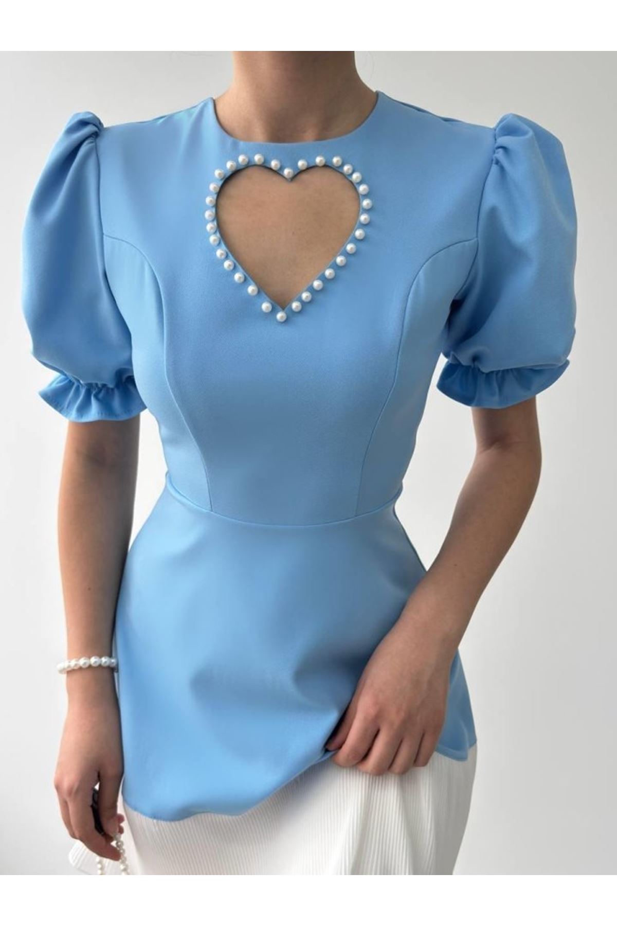 Safe Kalp Detaylı Elbise