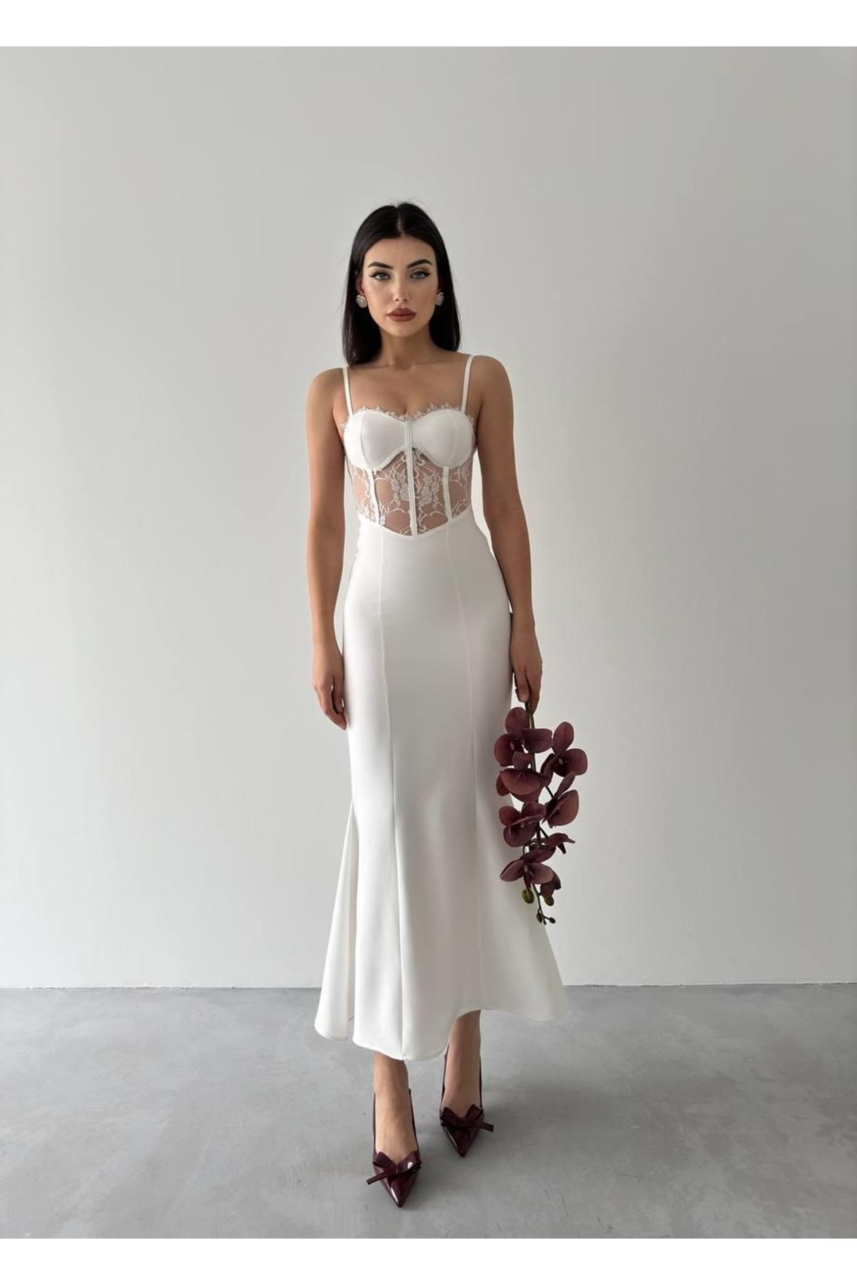 Begonia İp Askılı Elbise