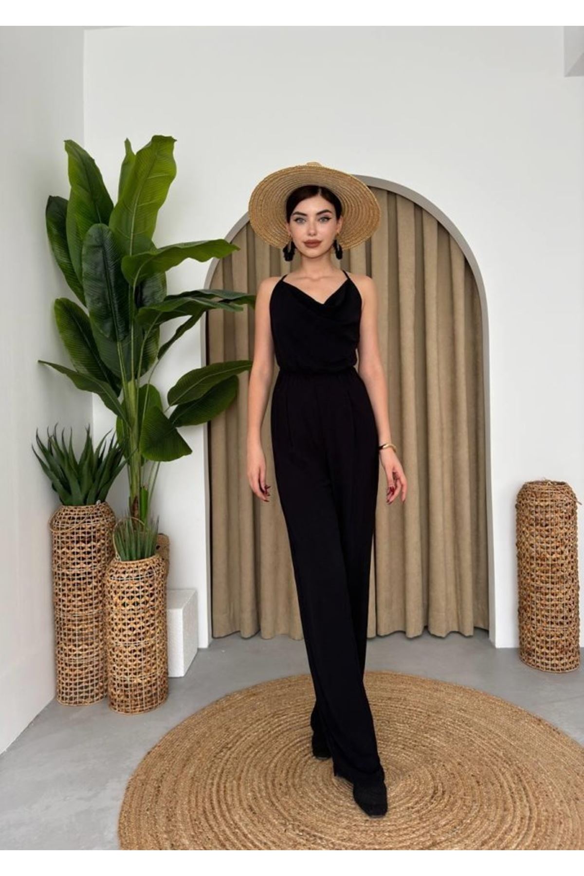 Darcy Sırt Dekolteli Tulum