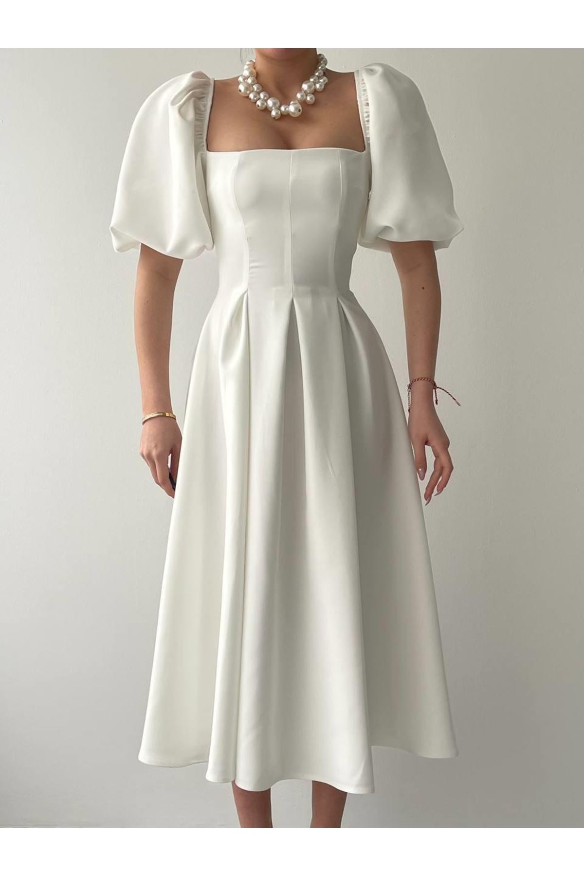 Benjamin Çan Etekli Midi Boy Elbise