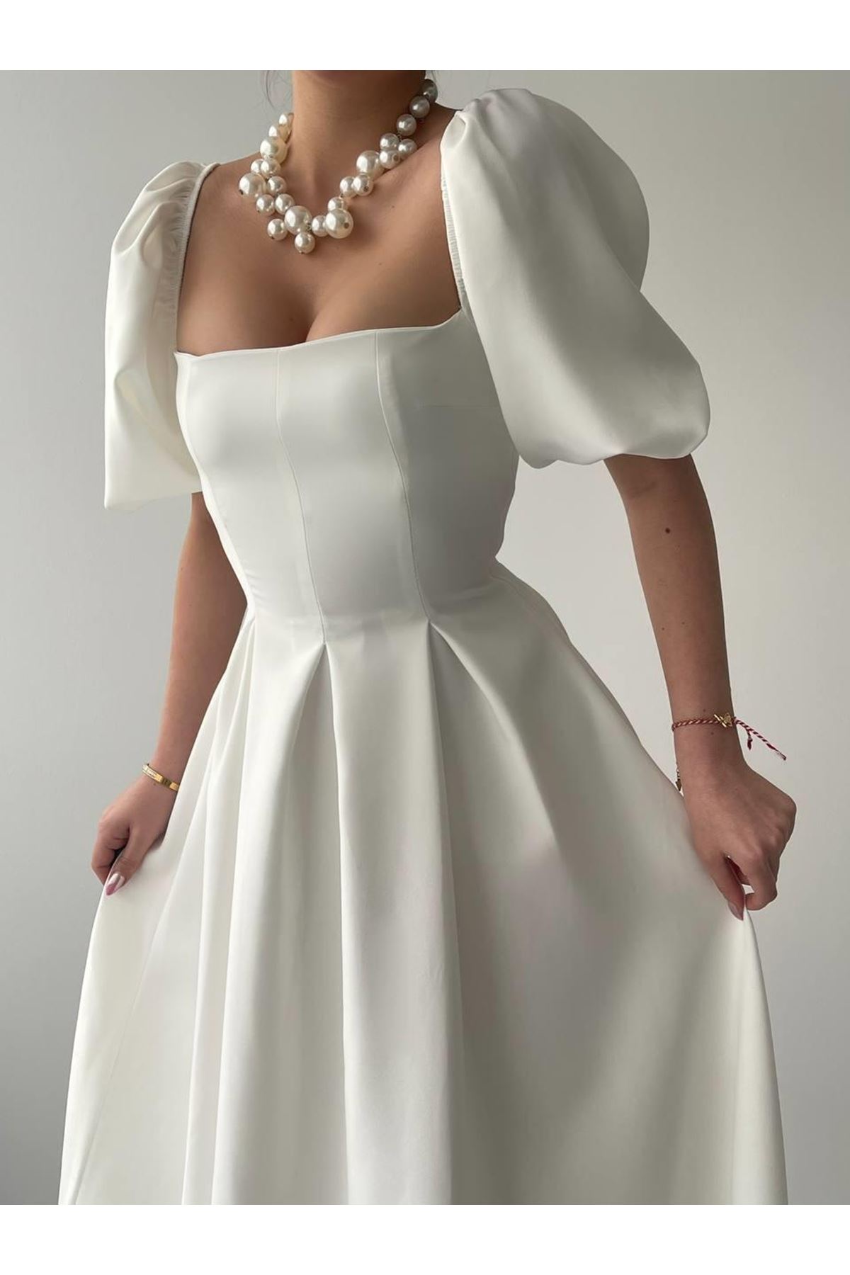 Benjamin Çan Etekli Midi Boy Elbise