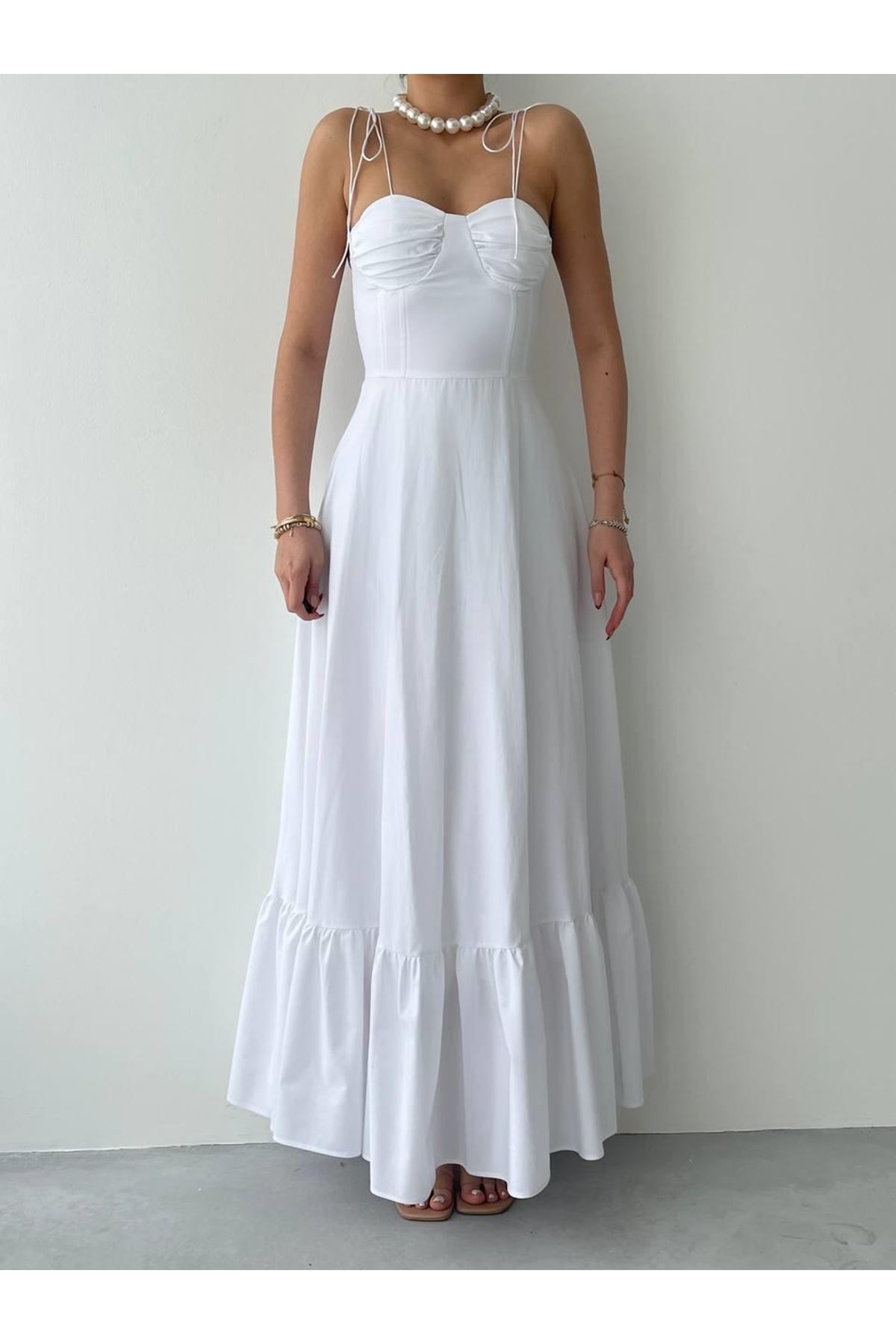 Elia İp Askılı Elbise