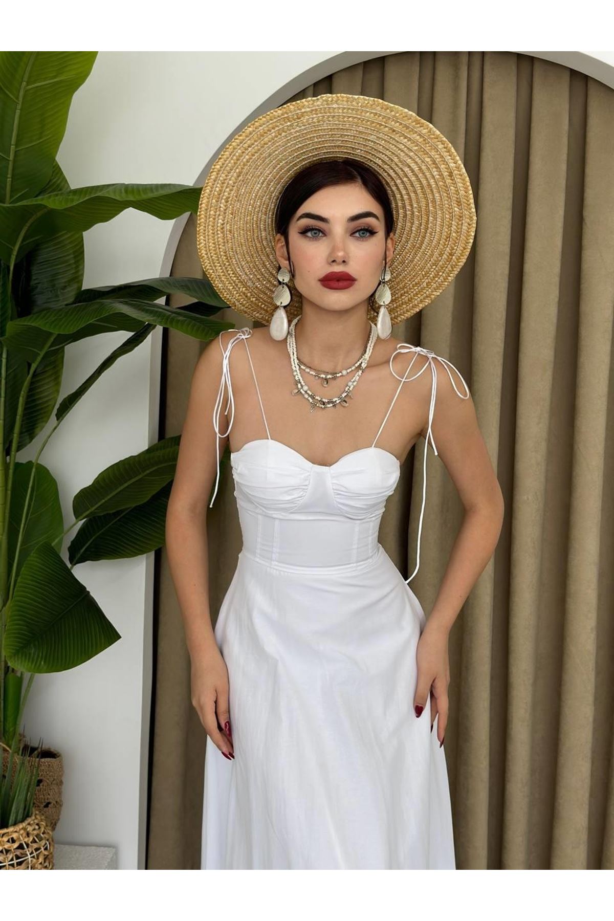 Elia İp Askılı Elbise