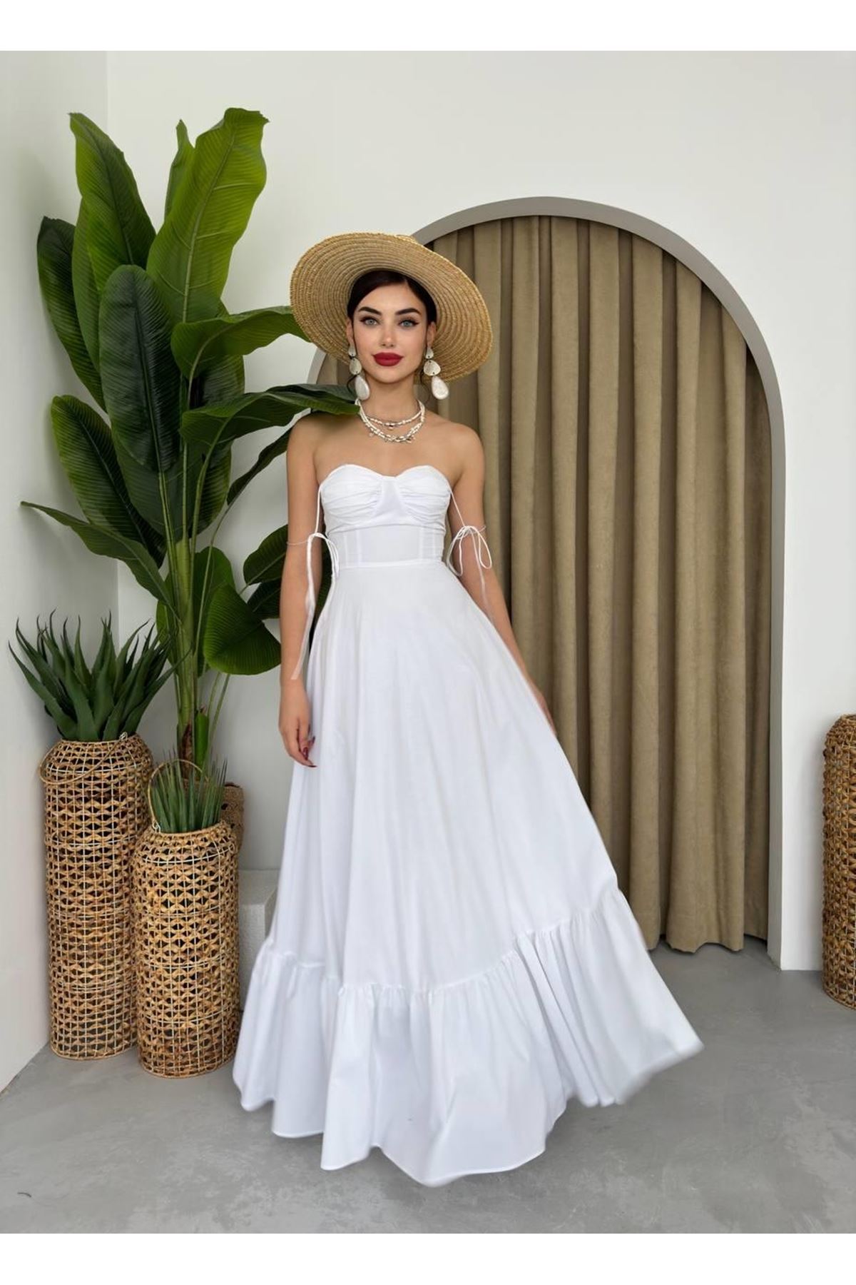 Elia İp Askılı Elbise