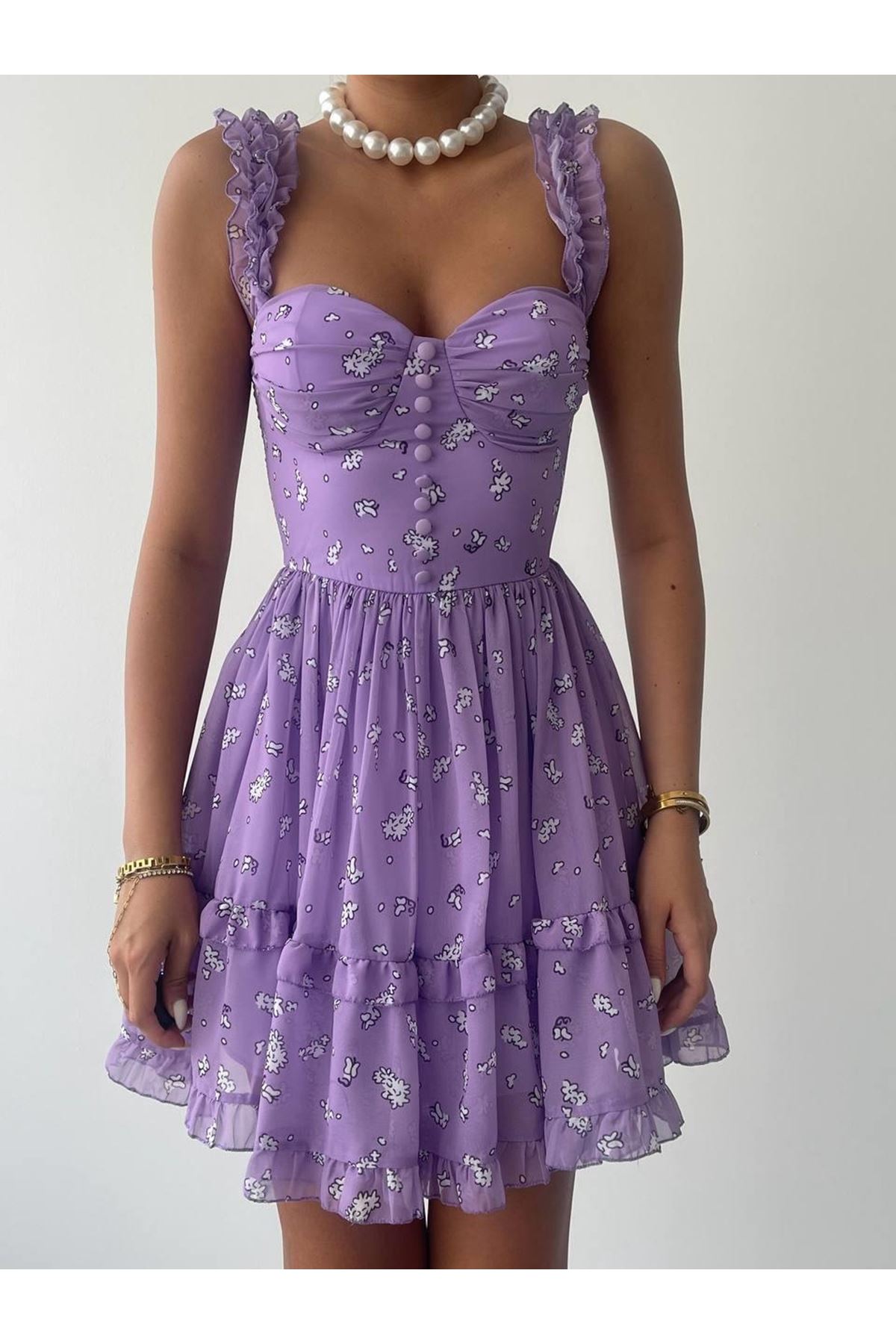 Lena Çift Askılı Elbise