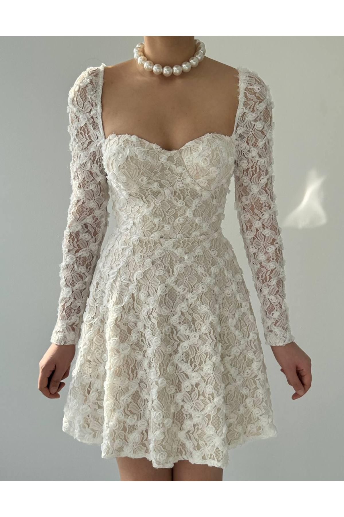 Fers Çiçek Detay Elbise