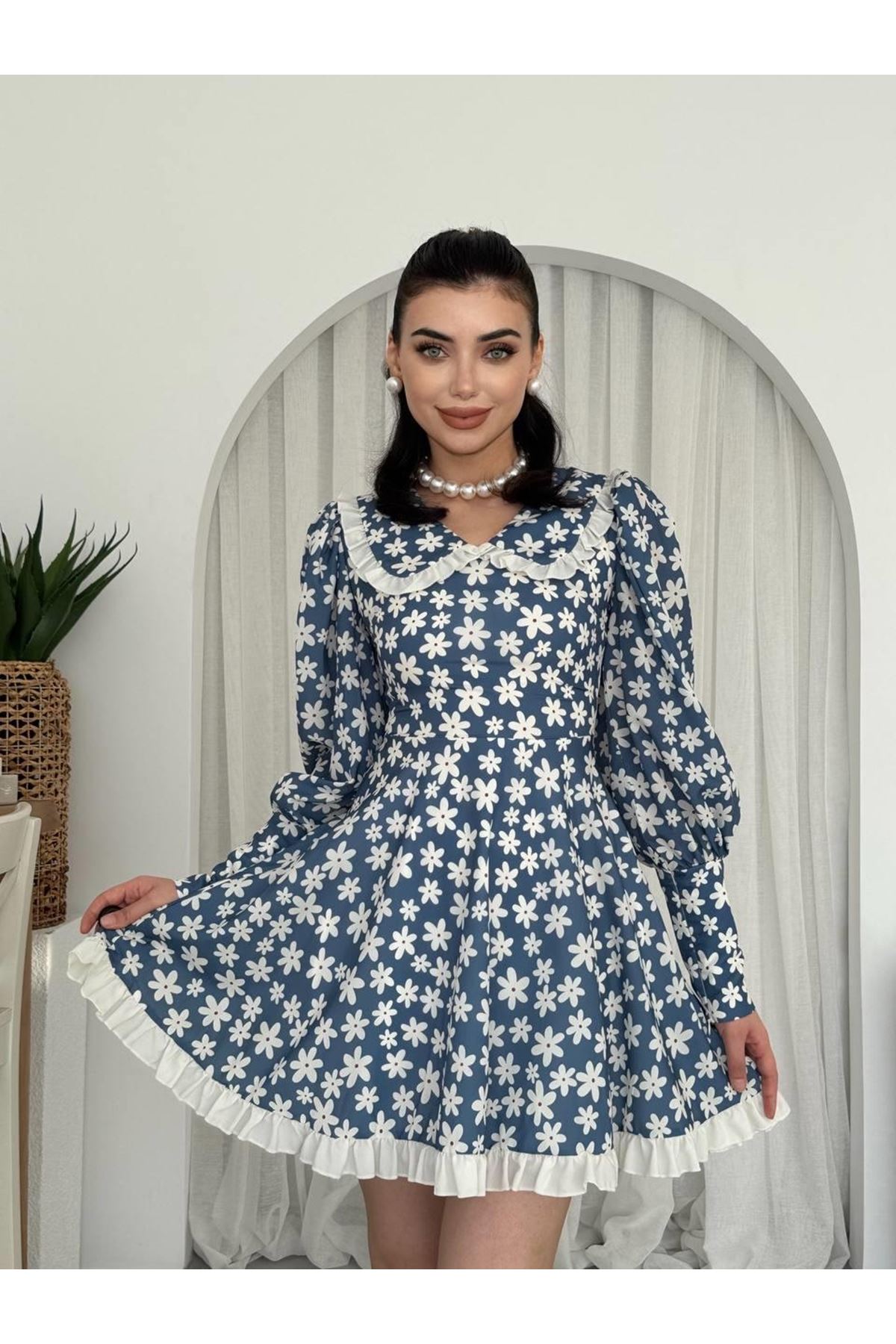 Vero Bebe Yaka Elbise