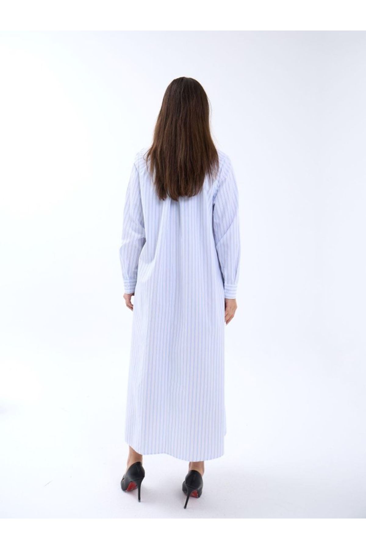 5857 ELBİSE-ATLANTA ÇİZGİLİ