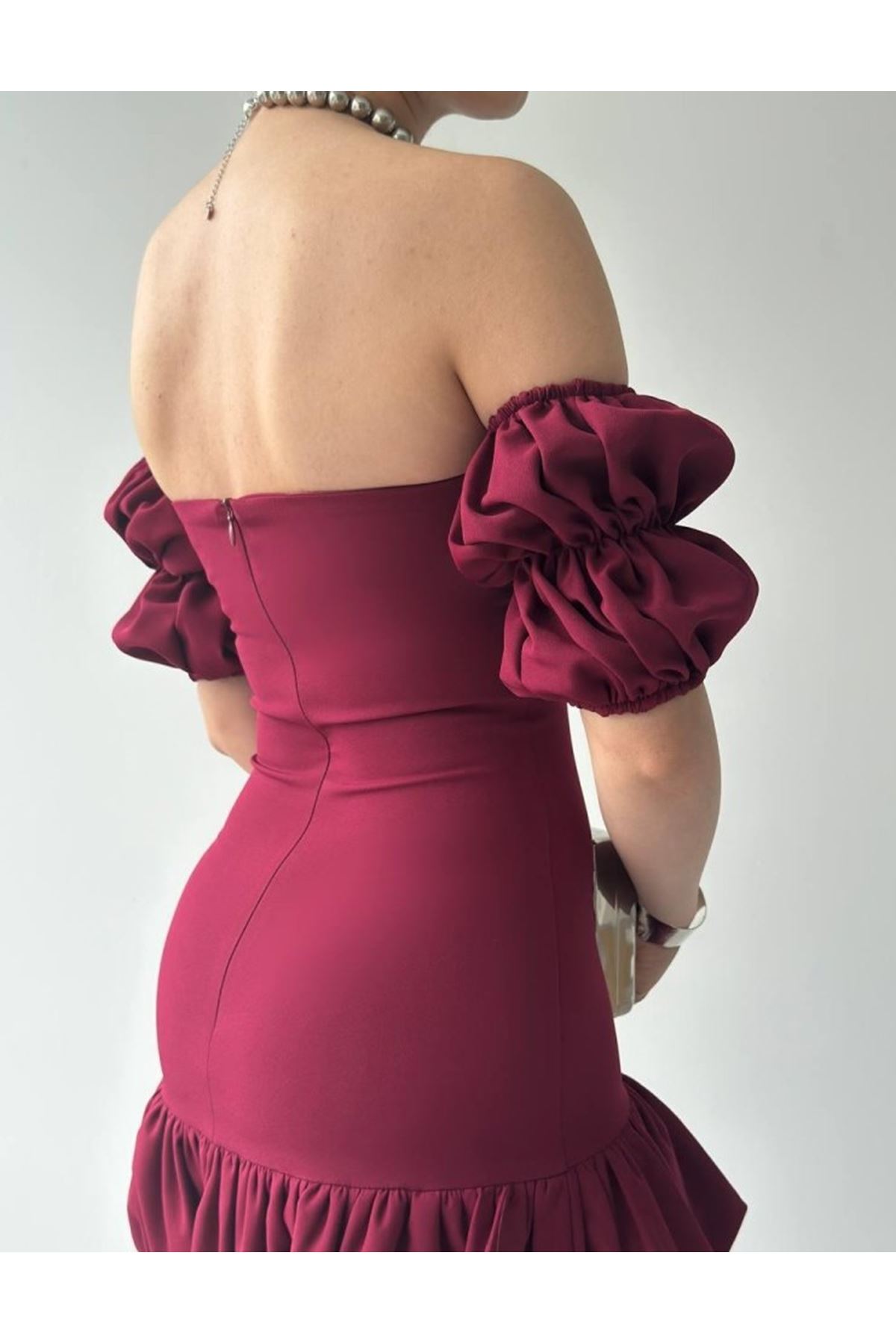 Peyda Straplez Elbise