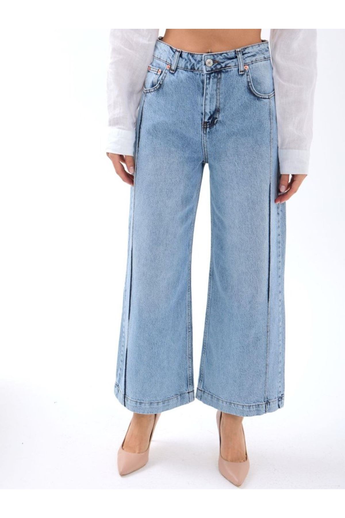 7356 KOT PANTOLON-MAVİ